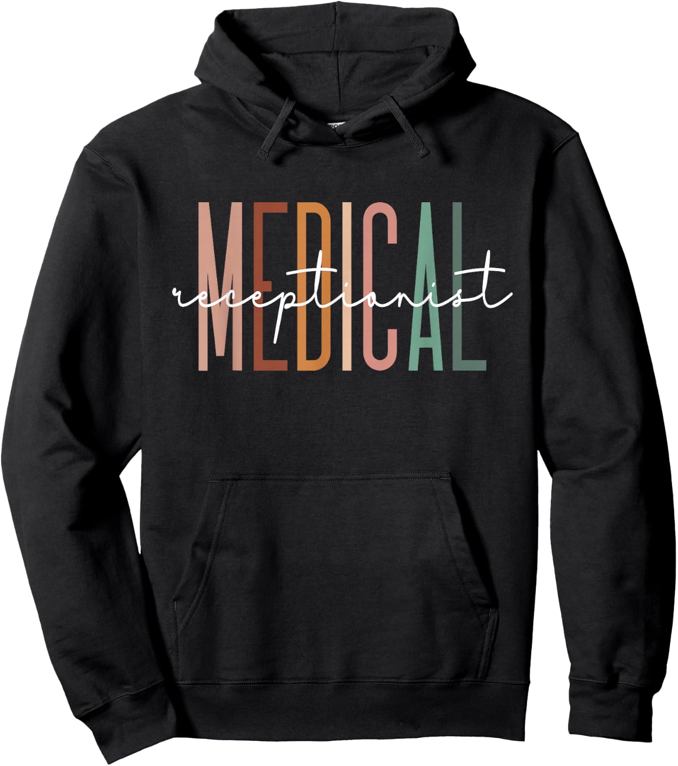 Medical Receptionist Medical Secretary Appreciation Hoodie - Hoodie | Black