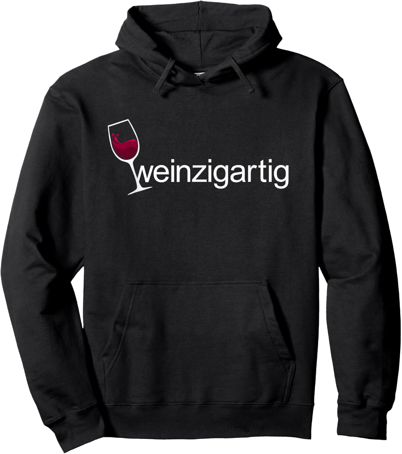 WUNIQUE Wine Lover Wine Festival White Wine Red Wine, black, s Hoodie - Hoodie | Black