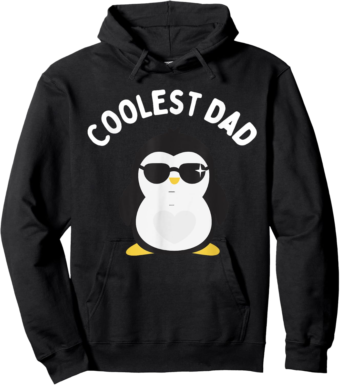 The Coolest Dad Cool Penguin Design By Dangerous Dad Gifts Hoodie - Hoodie | Black