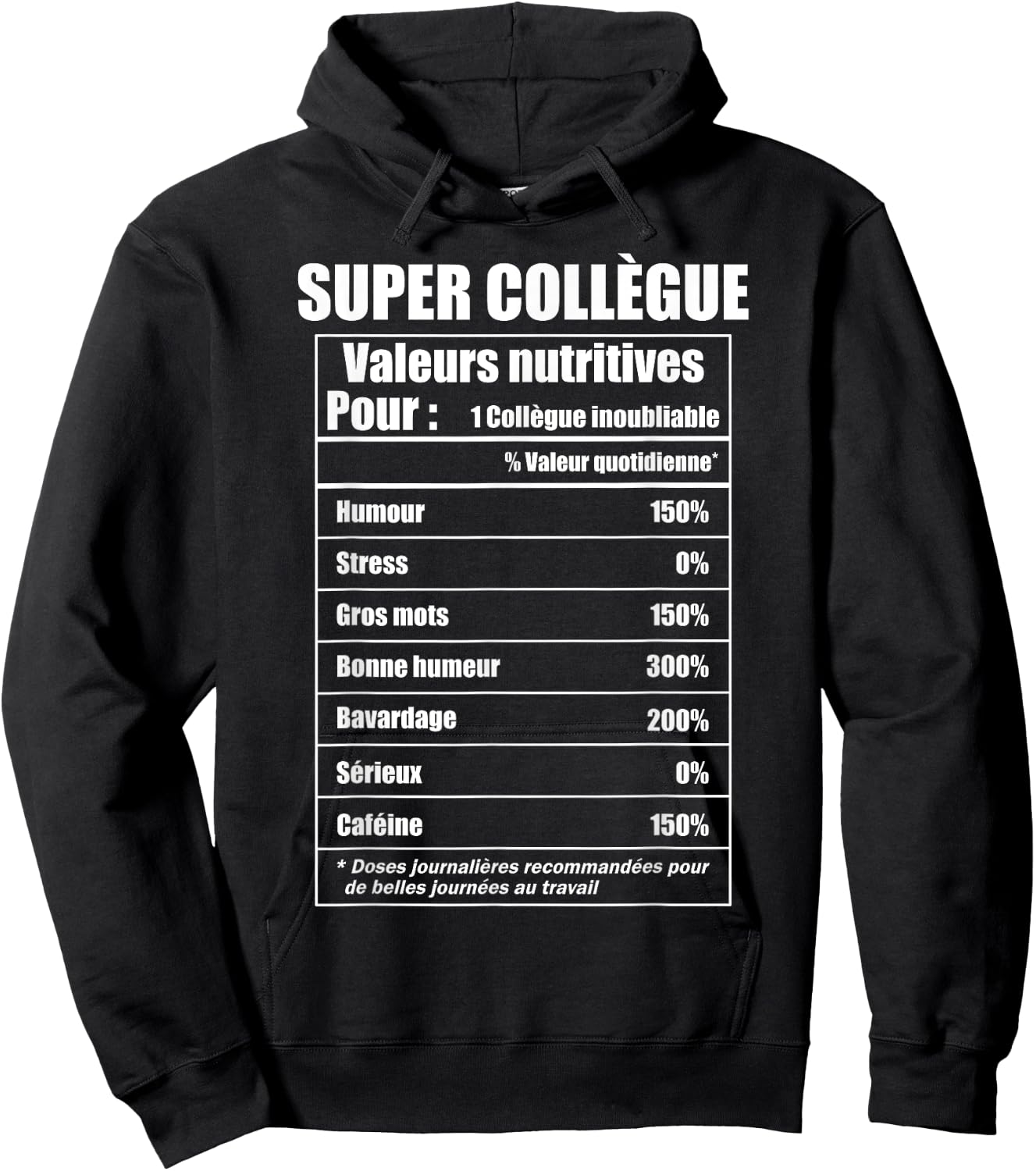 for a Super Colleague Hoodie - Hoodie | Black