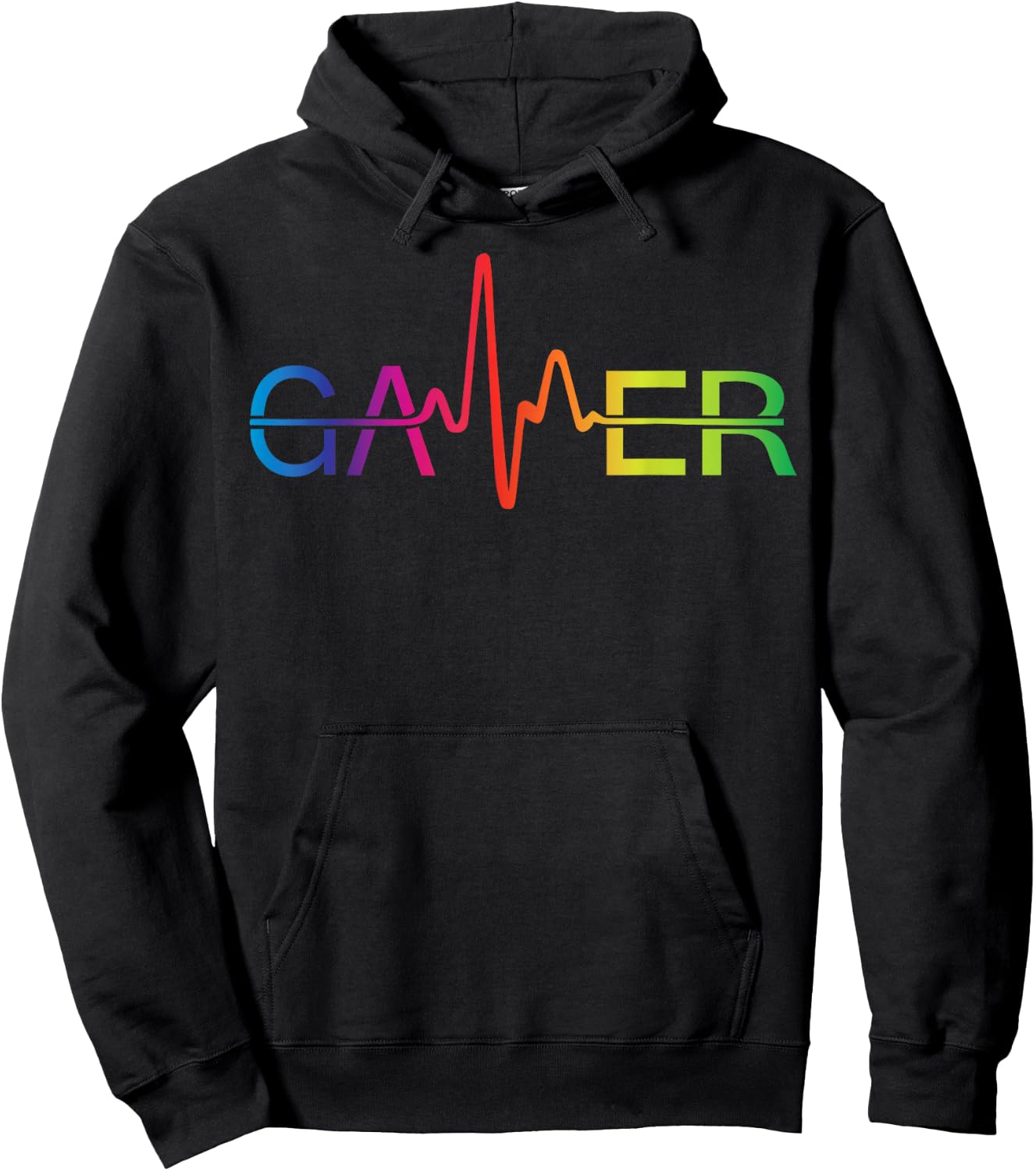 Vintage Gamer Heartbeat Videospiele Gaming Jungen Teens Hoodie - Hoodie | Black