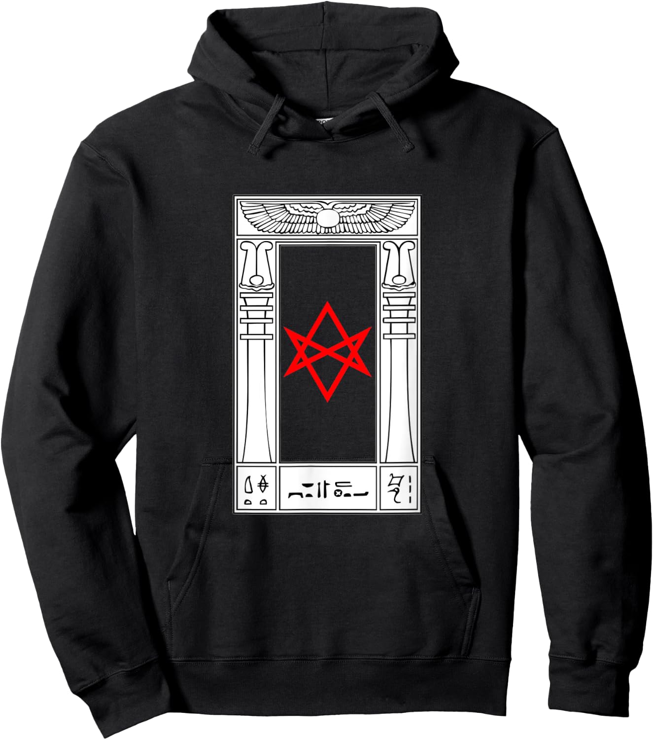 Thelema Portal Unicursal hexagram symbol - Crowley Magick Hoodie - Hoodie | Black