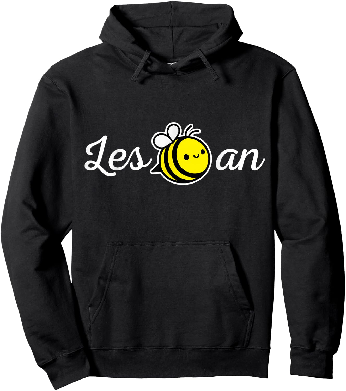Les Bee an Funny Lesbian Outfit LGBTQ Gay Pride Hoodie - Hoodie | Black