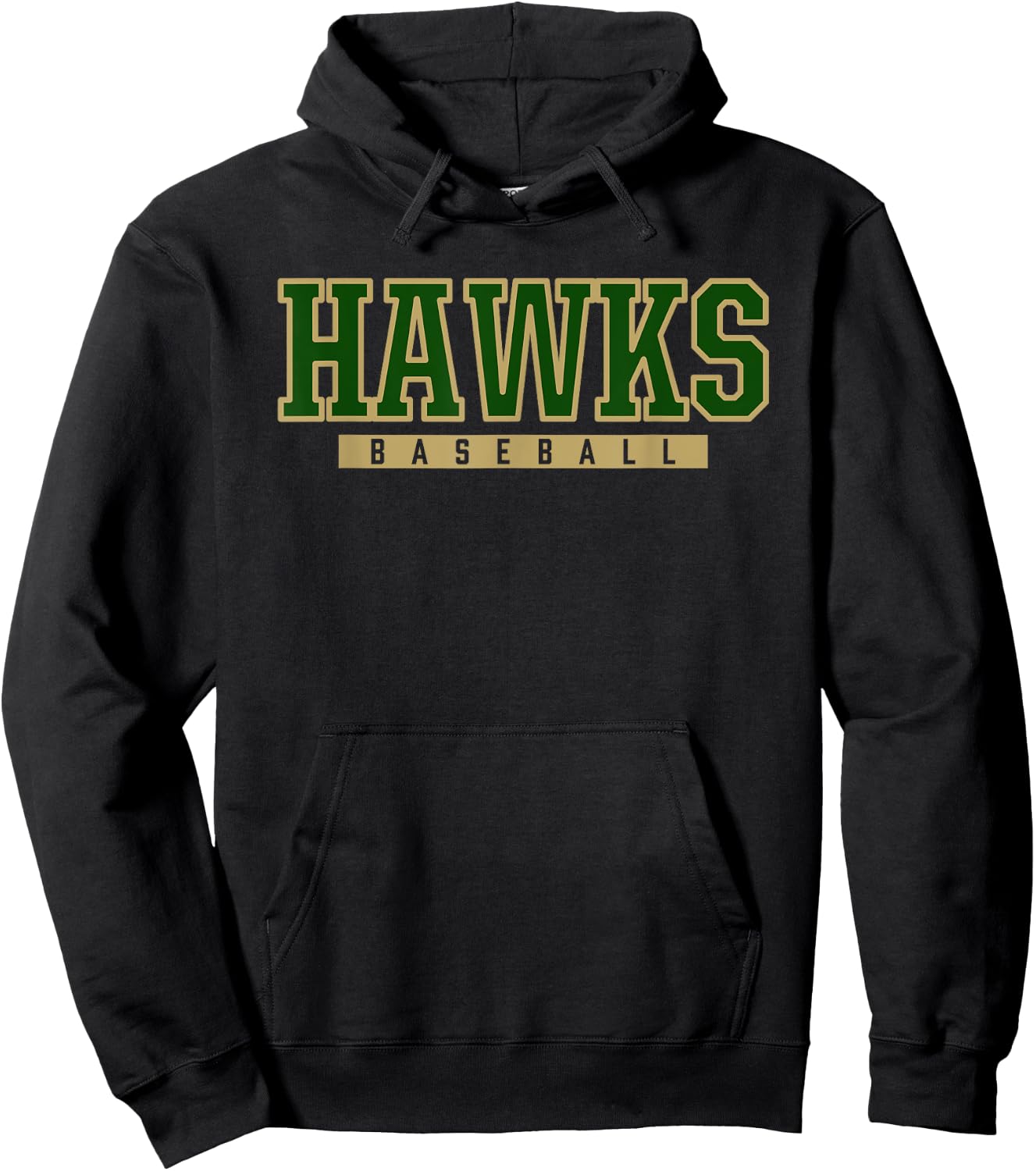 Greenfield Hawks Baseball Hoodie - Hoodie | Black