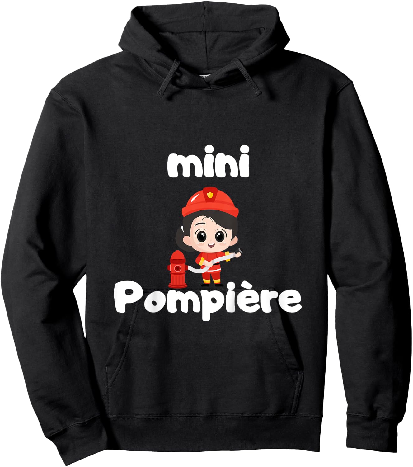 Kids Mini Pompière idée Cadeau Fille pompier Birthday , Black, 2 Hoodie - Hoodie | Black