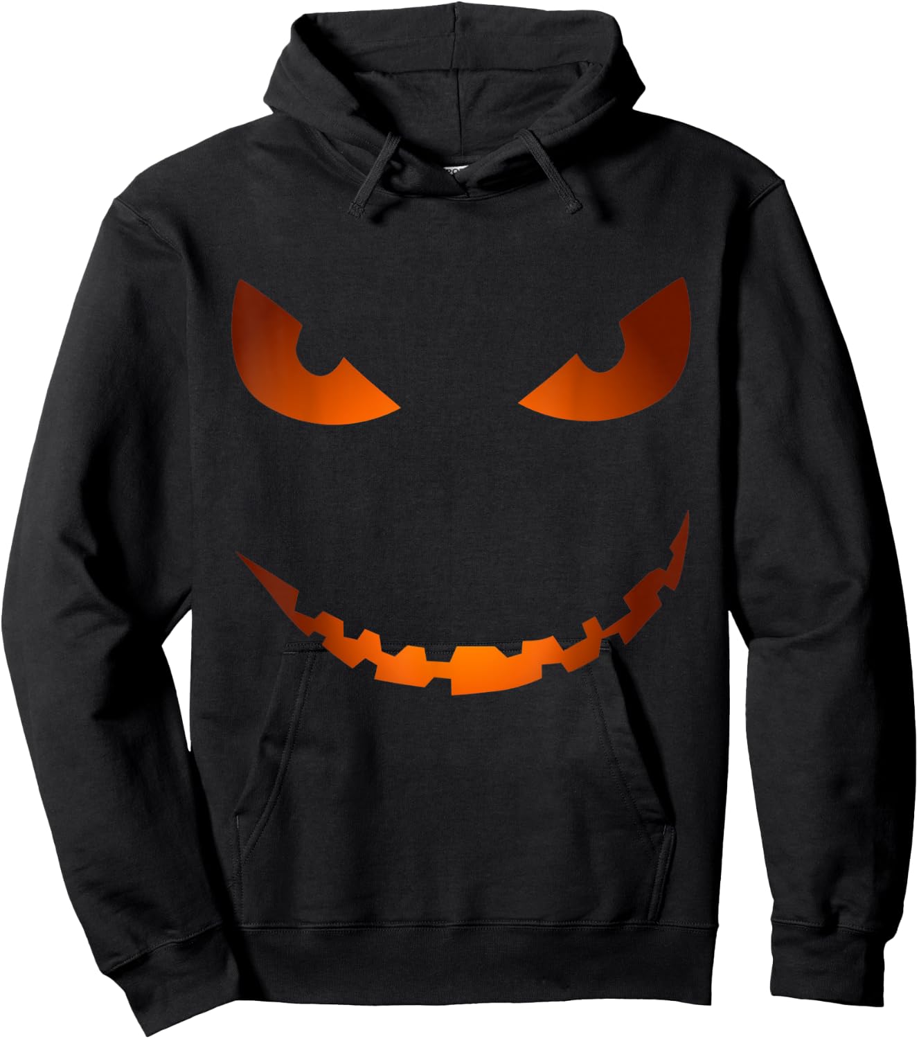 Scary Pumpkin Face Jack O'Lantern - Halloween Funny Costume Hoodie - Hoodie | Black