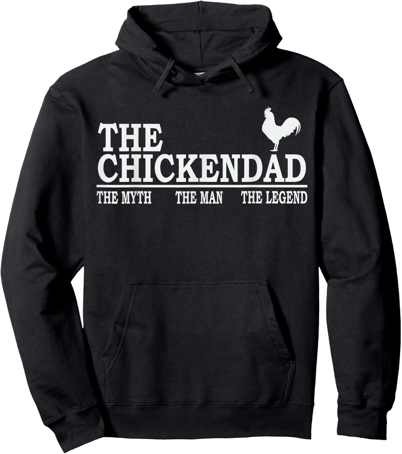 Chicken Dad Farmer Funny Chicken Lover Poultry Daddy Hoodie - Hoodie | Black