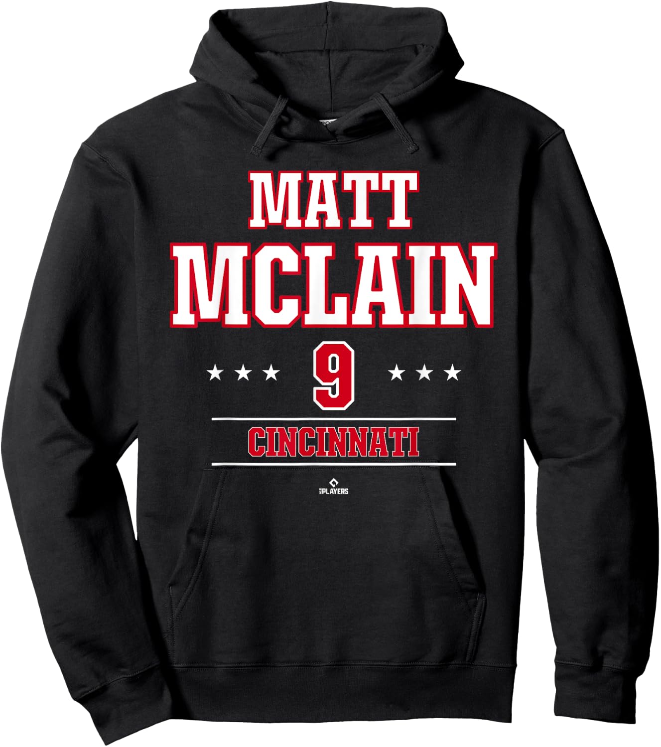 Baseball Star Matt McLain Cincinnati MLBPA Hoodie - Hoodie | Black