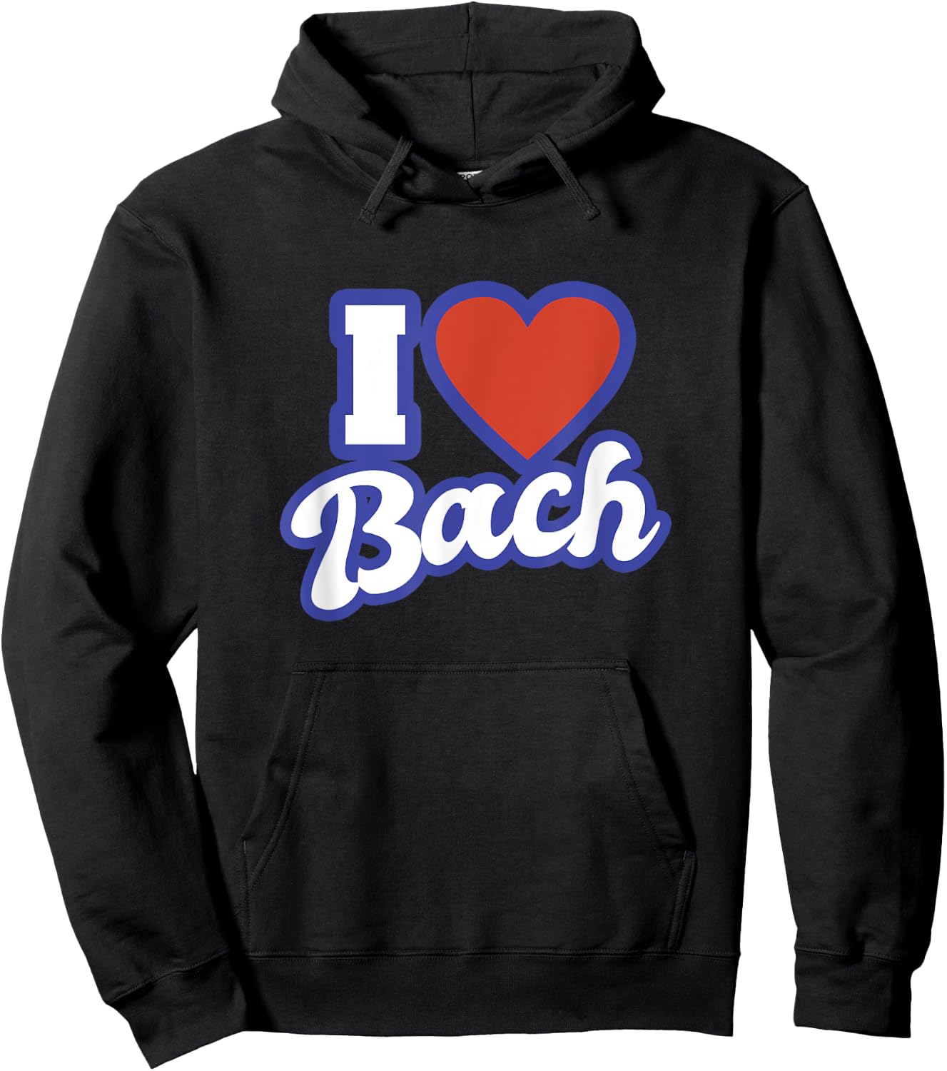 I Love Bach Hoodie - Hoodie | Black