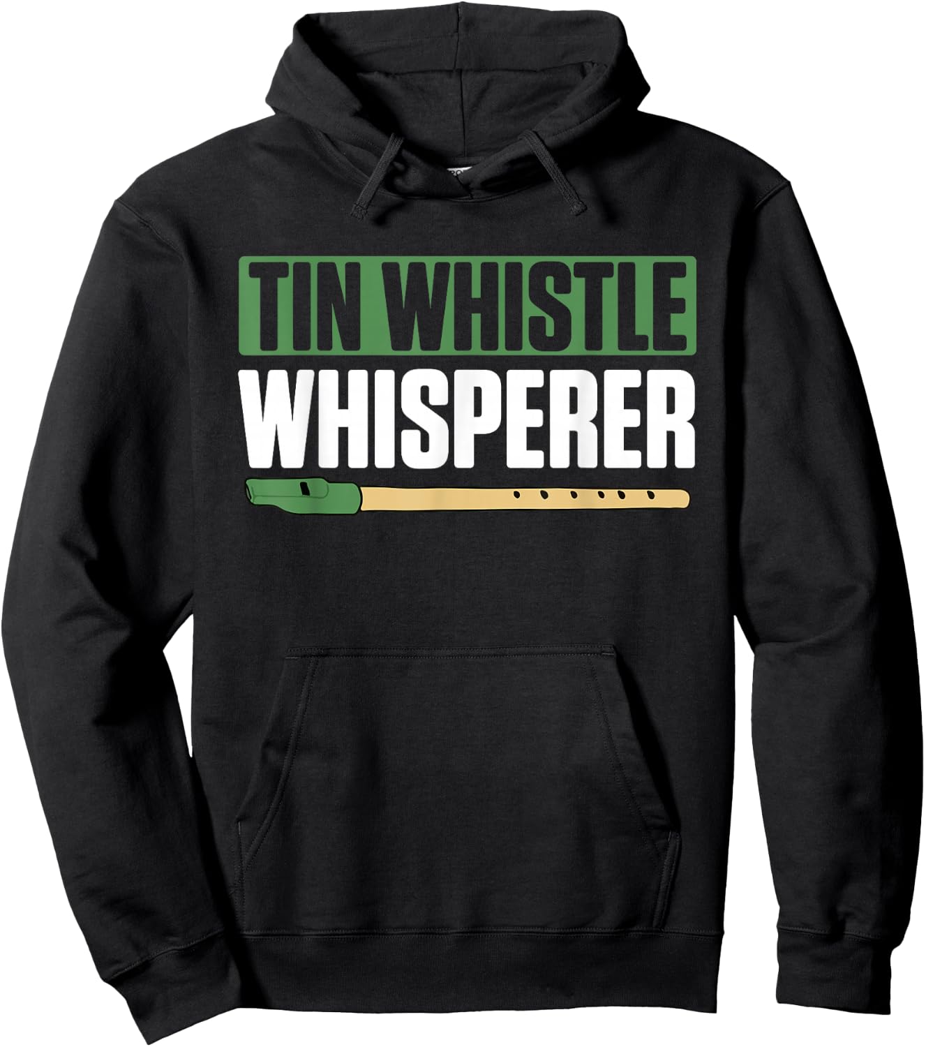 Tin Whistle Whisperer Charming Music Lovers Hoodie - Hoodie | Black