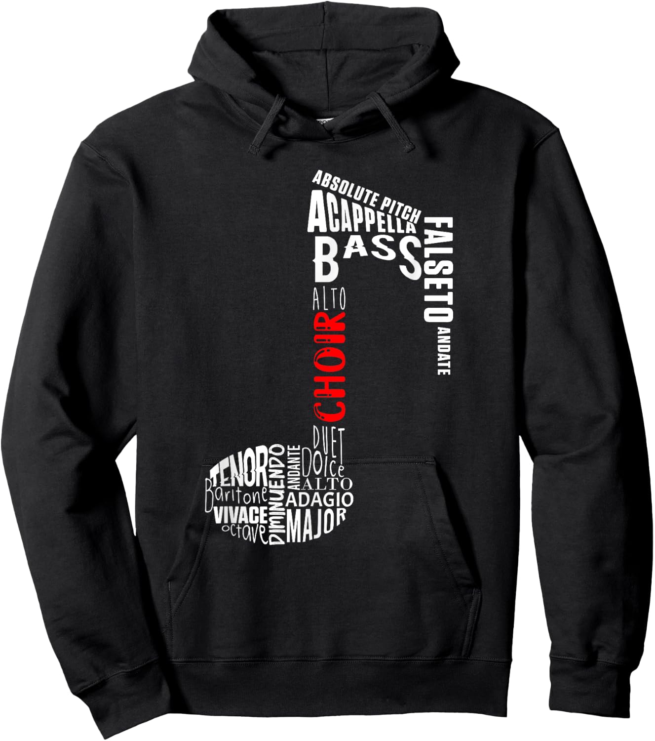 Musical Note Choir Music Singing Singer Viola Gift , Black, S Hoodie - Hoodie | Black