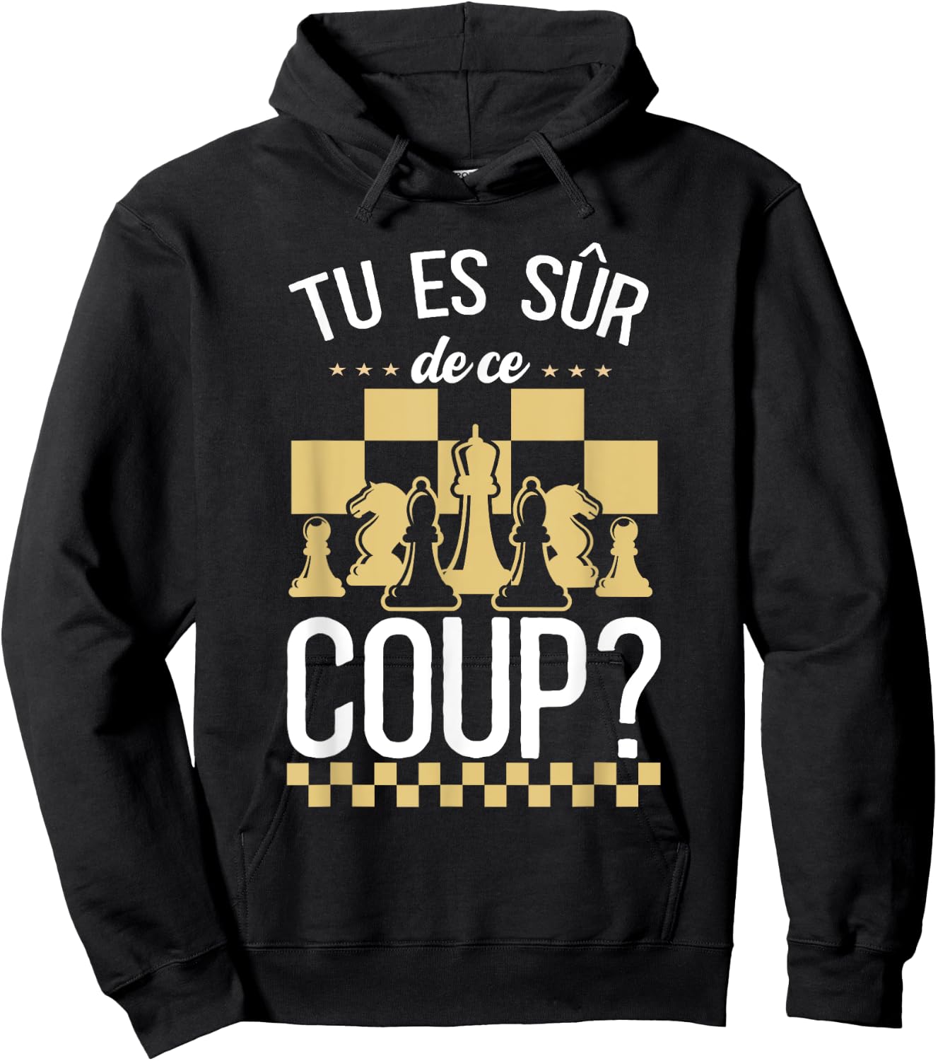 Chess You Are Sure Of This Hit , Black, S Hoodie - Hoodie | Black