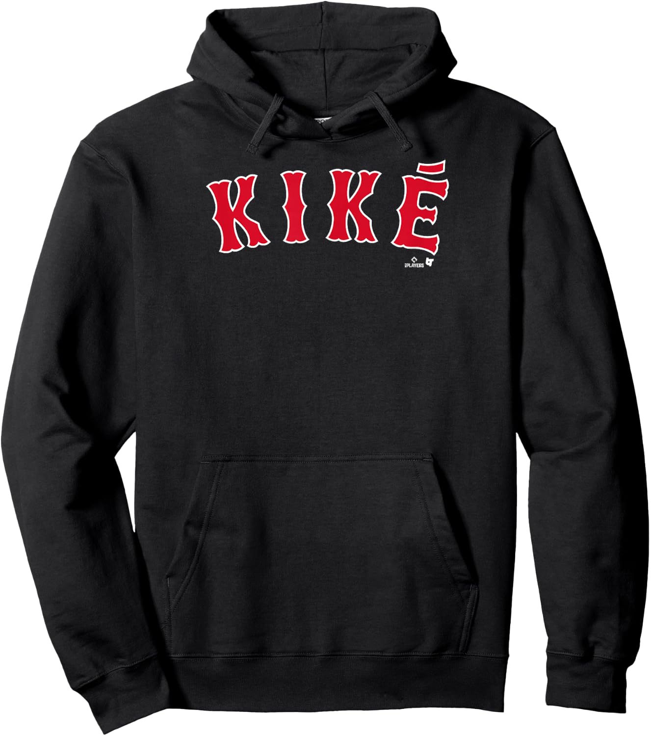 Kike Hernandez: Boston Text - Boston Baseball Hoodie - Hoodie | Black