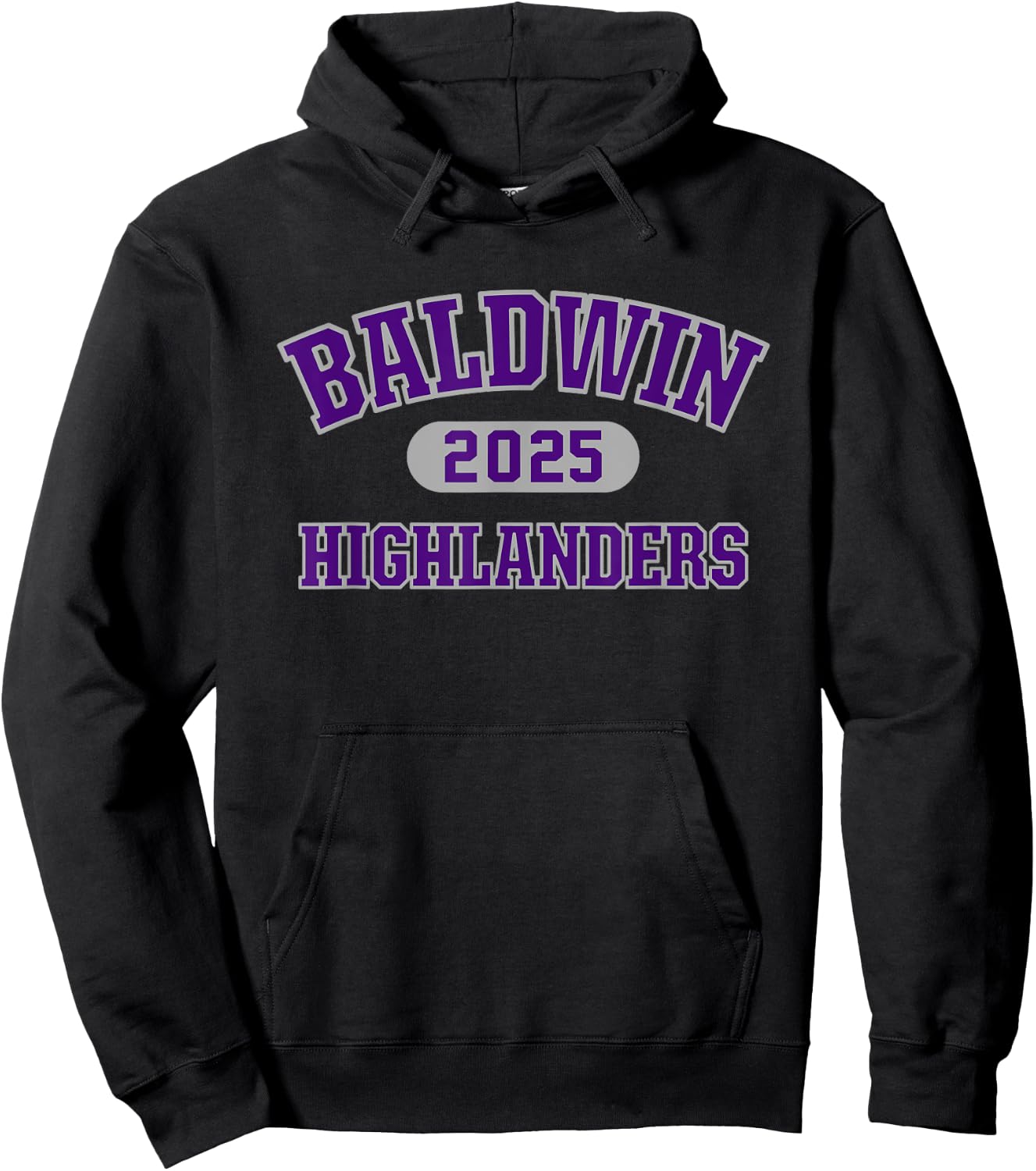 Baldwin Highlanders High School Arch 2025 Hoodie - Hoodie | Black
