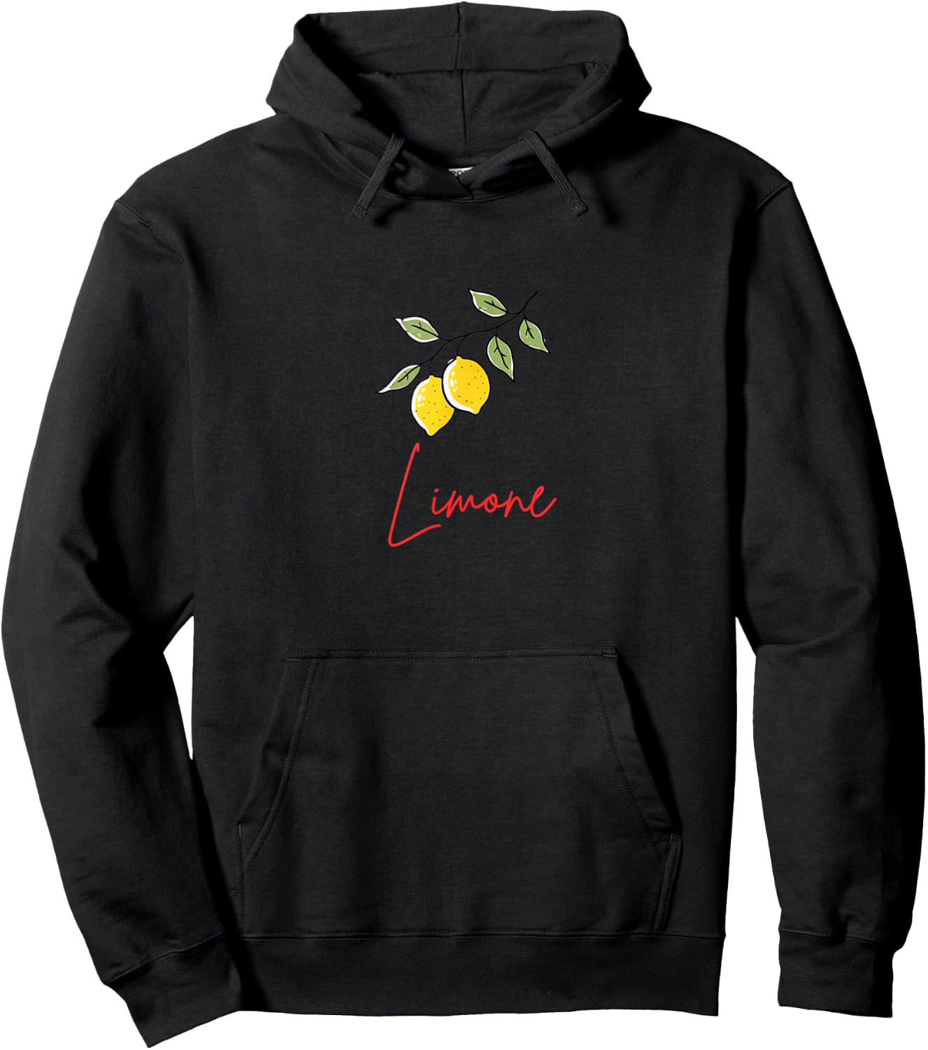 Limone Zitronen Design, Illustration Sommer Obst Motiv Hoodie - Hoodie | Black