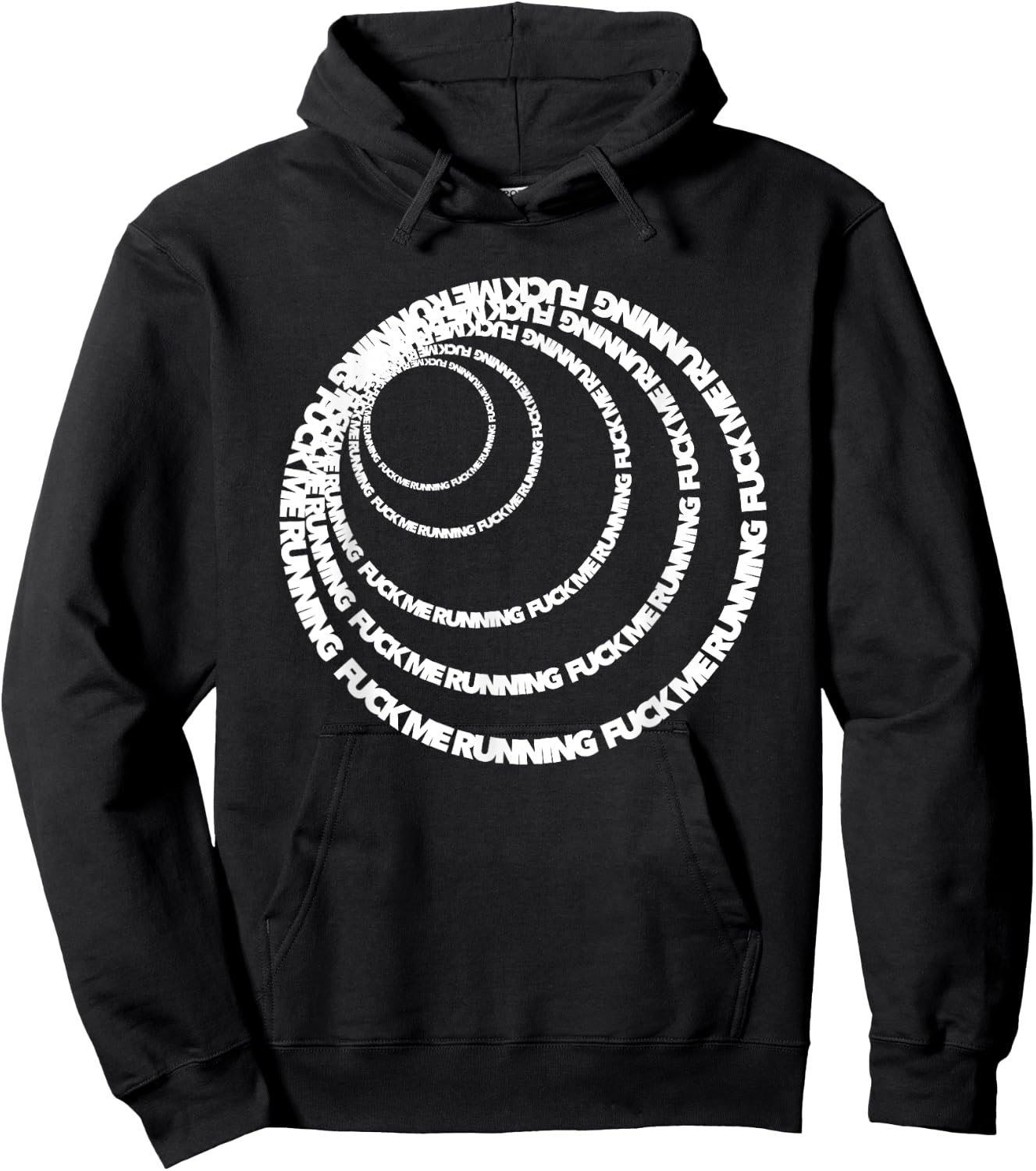 F ME RUNNING funny athletes and non-athletes cussing cursing Hoodie - Hoodie | Black