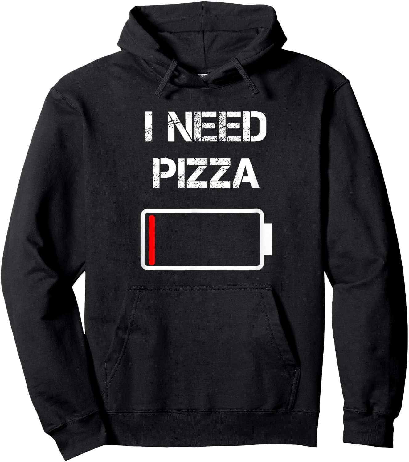 I Need Pizza | Italian Food | Pizza Lover | Funny Pizza Small Hoodie - Hoodie | Black