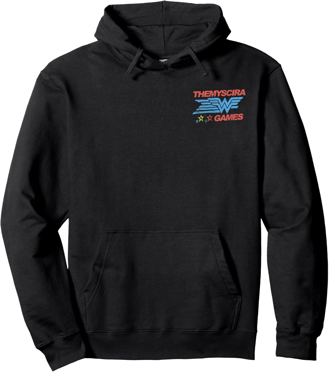 DC Comics Wonder Woman Themyscira Games Retro Front & Back Hoodie - Hoodie | Black