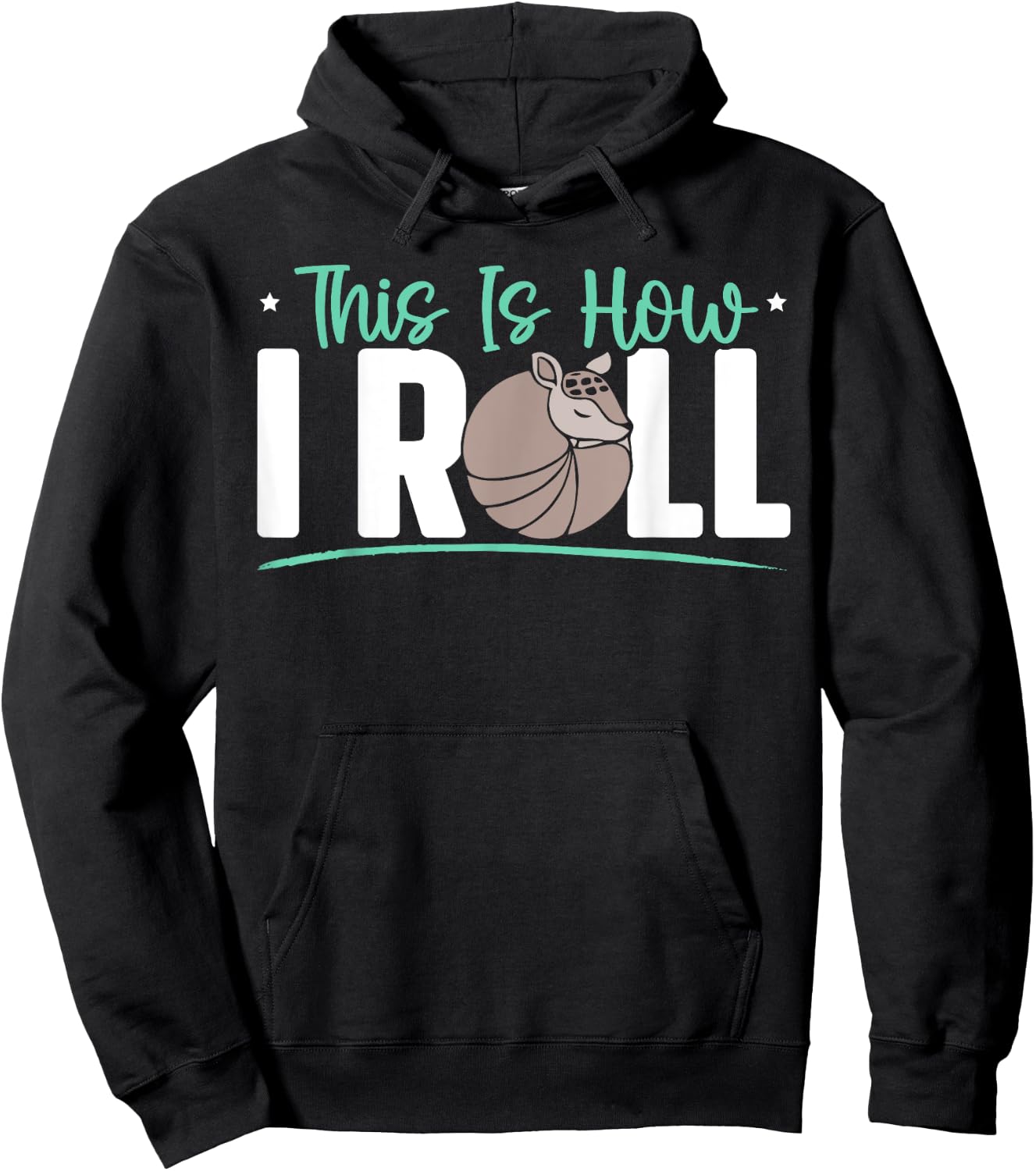 Armadillo Lover Armor Mammal Wildlife Animal Hoodie - Hoodie | Black