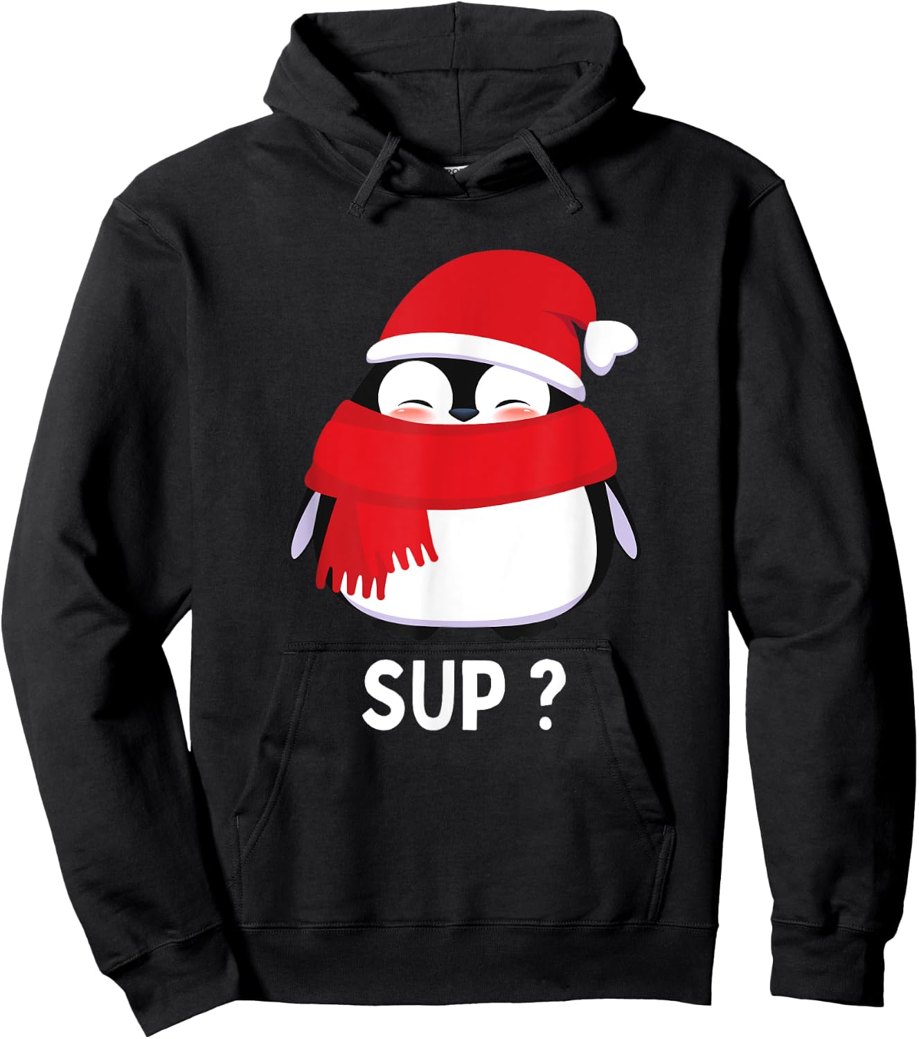 Penguin Winter Hoodie - Hoodie | Black