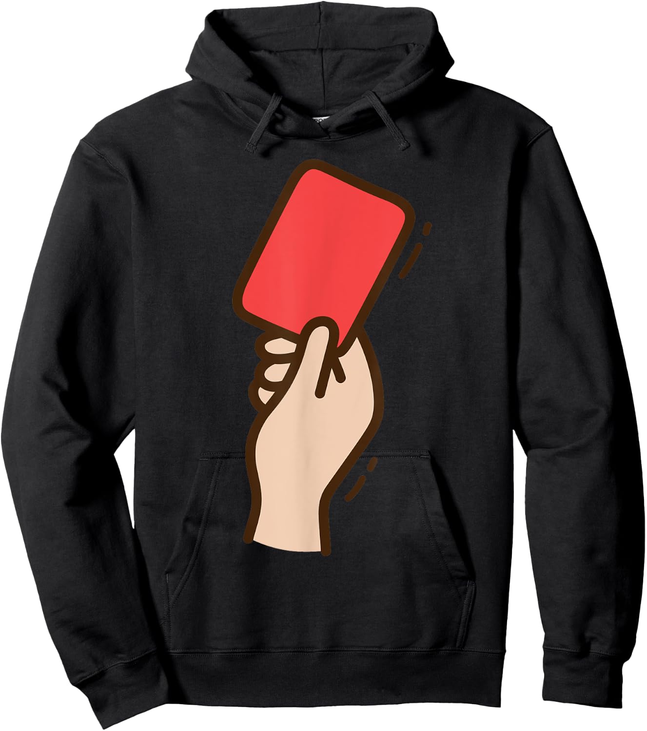 Funny Soccer Red Card Hoodie - Hoodie | Black