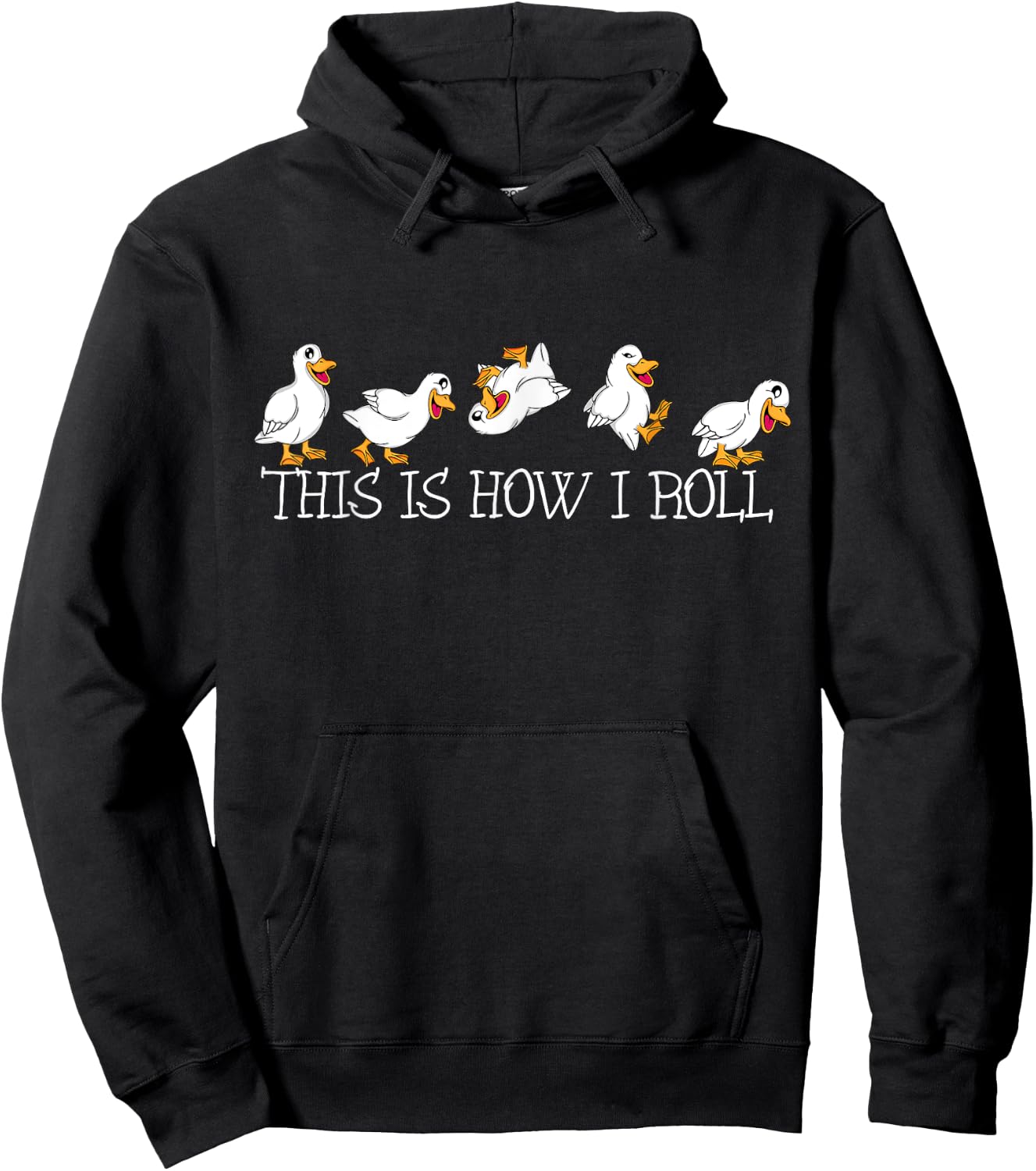 Duck Lover kids This Is How I Roll Cute Ducks Hoodie - Hoodie | Black