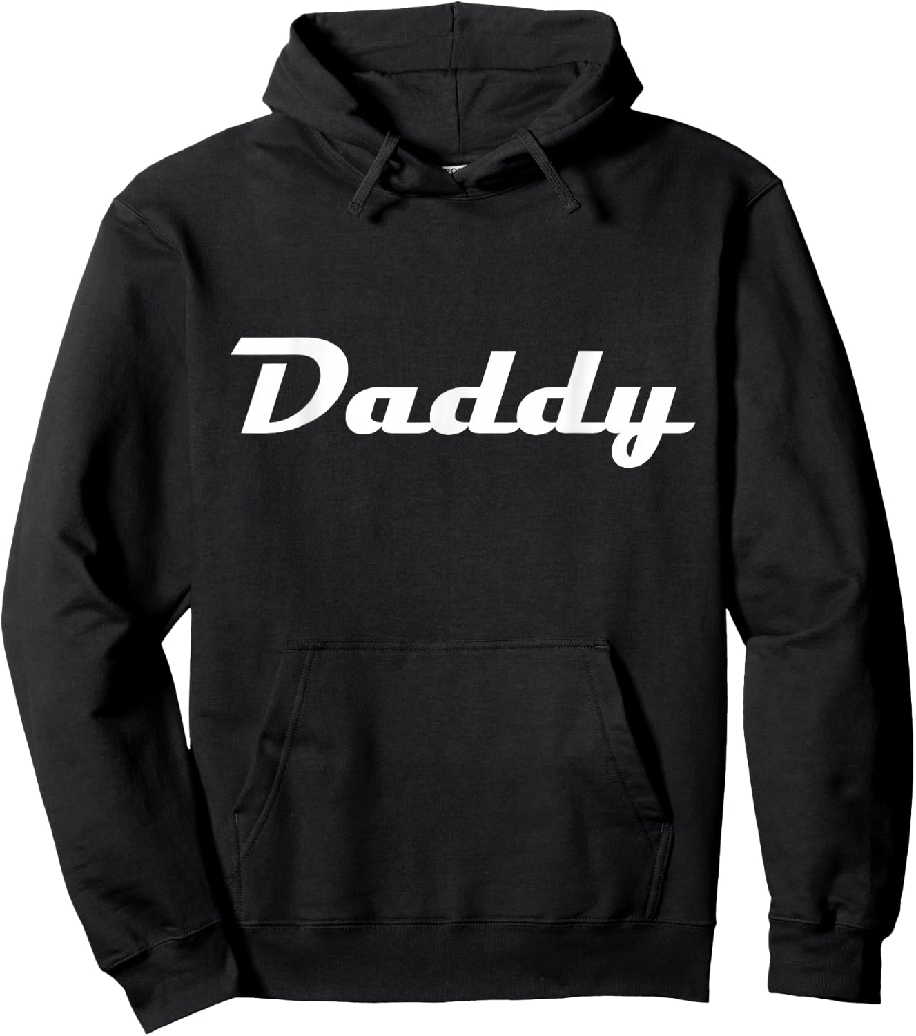 Daddy Classic Retro Lettering Father's Day Dad Hoodie - Hoodie | Black