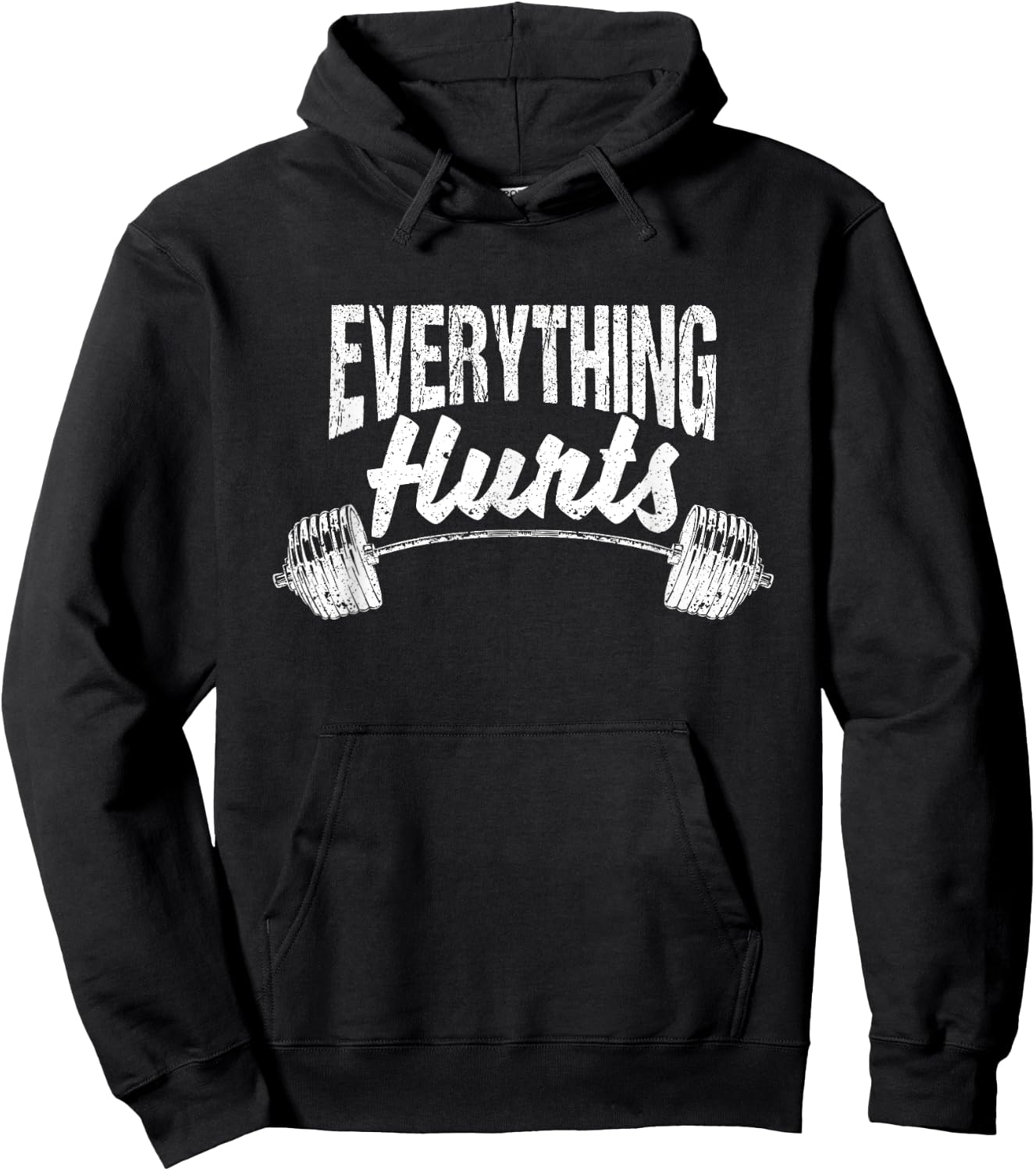 Everything Hurts Funny Gym Workout Athlete Personal Trainer Hoodie - Hoodie | Black
