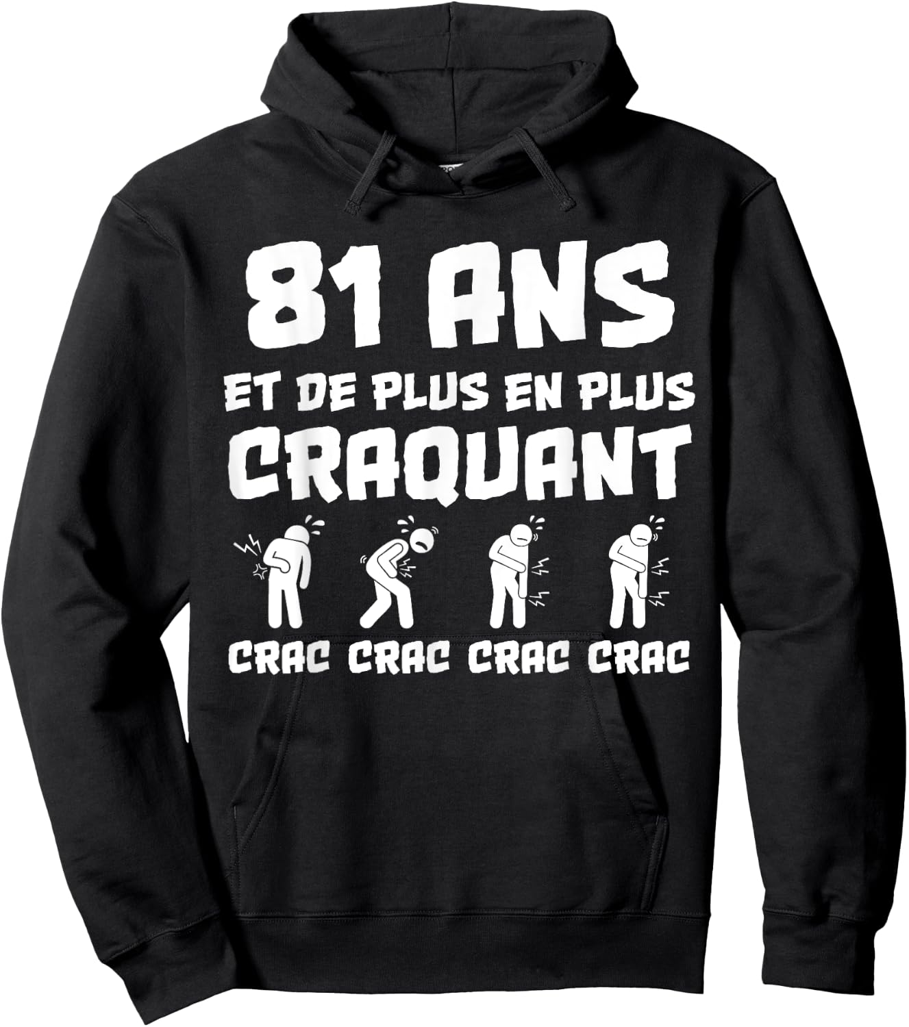 Birthday Gift Man 81 Years Funny Hoodie - Hoodie | Black