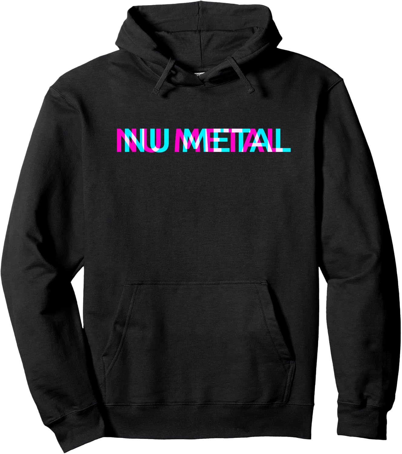 Nu Metal Music Genre Glitch Art Festival Outfit Hoodie - Hoodie | Black