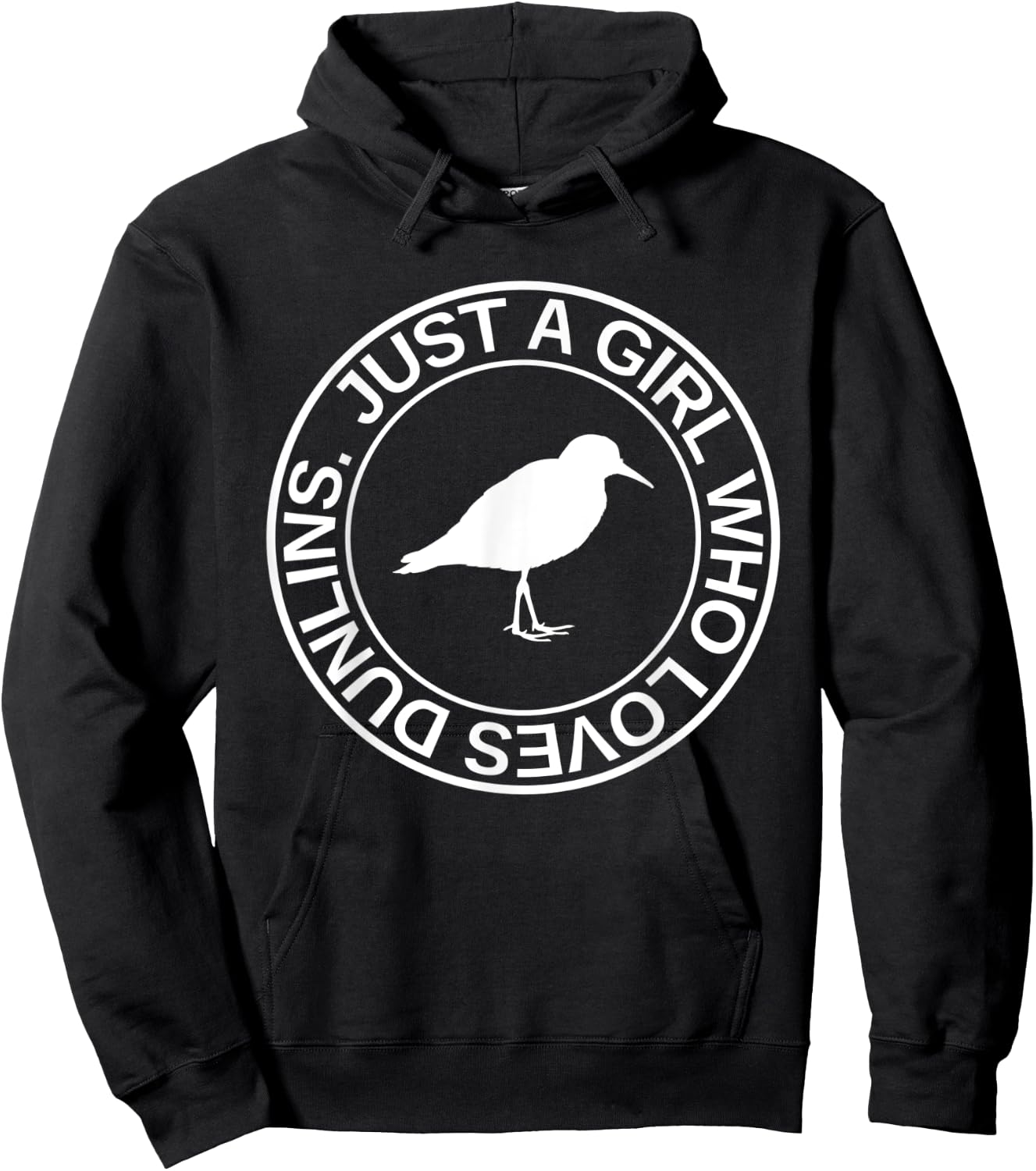Just A Girl Who Loves Dunlins Gift Sandpiper Bird Hoodie - Hoodie | Black