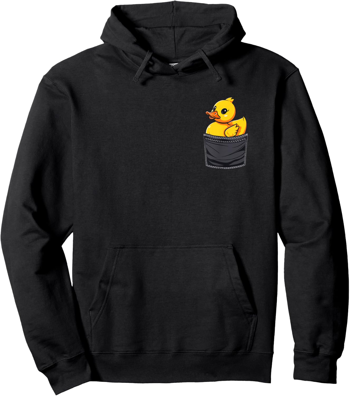 Rubber Duck in Pocket Rubber Duckie Hoodie - Hoodie | Black