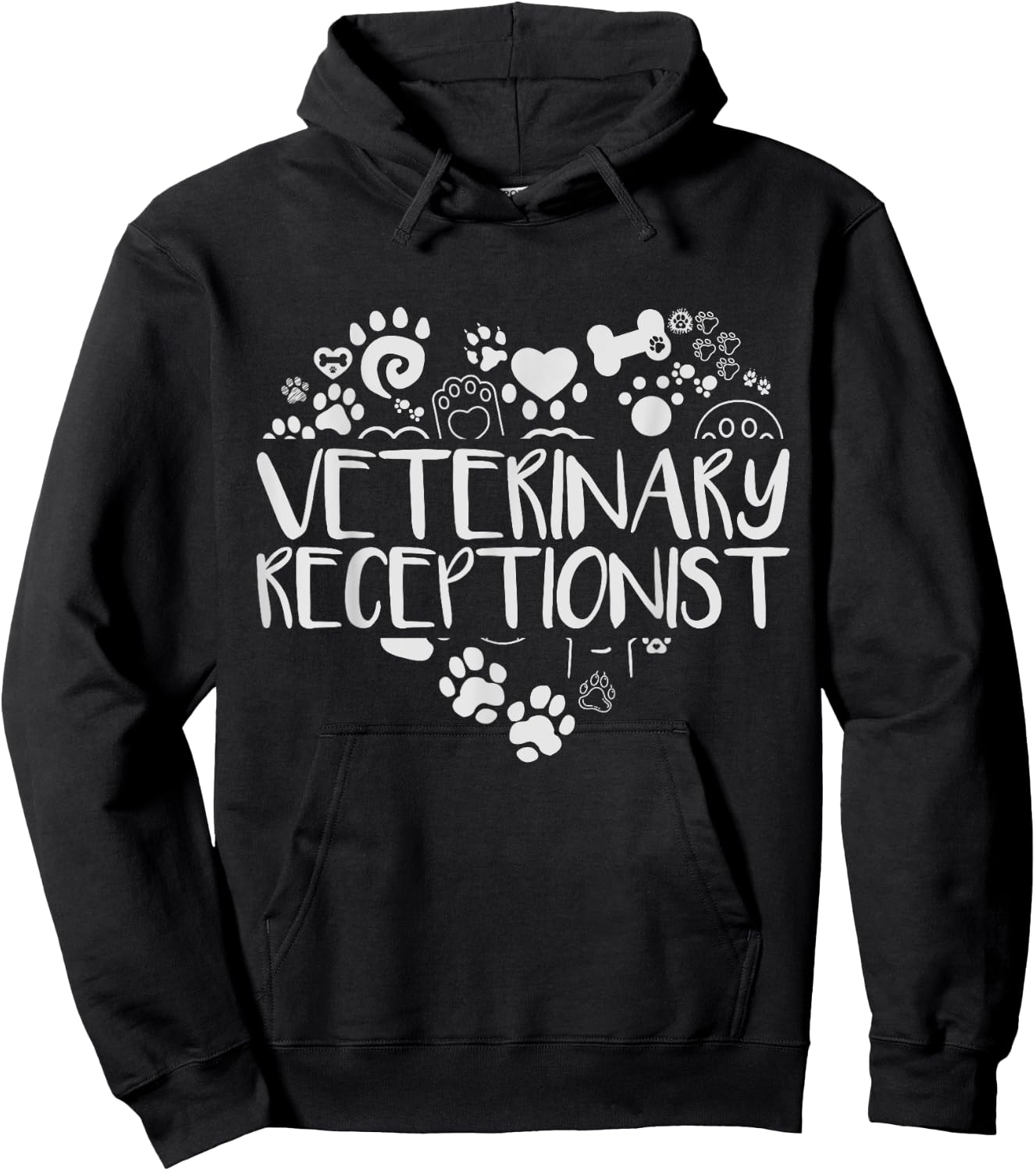 Veterinary Receptionist Veterinarian Vet Tech Assistant Hoodie - Hoodie | Black