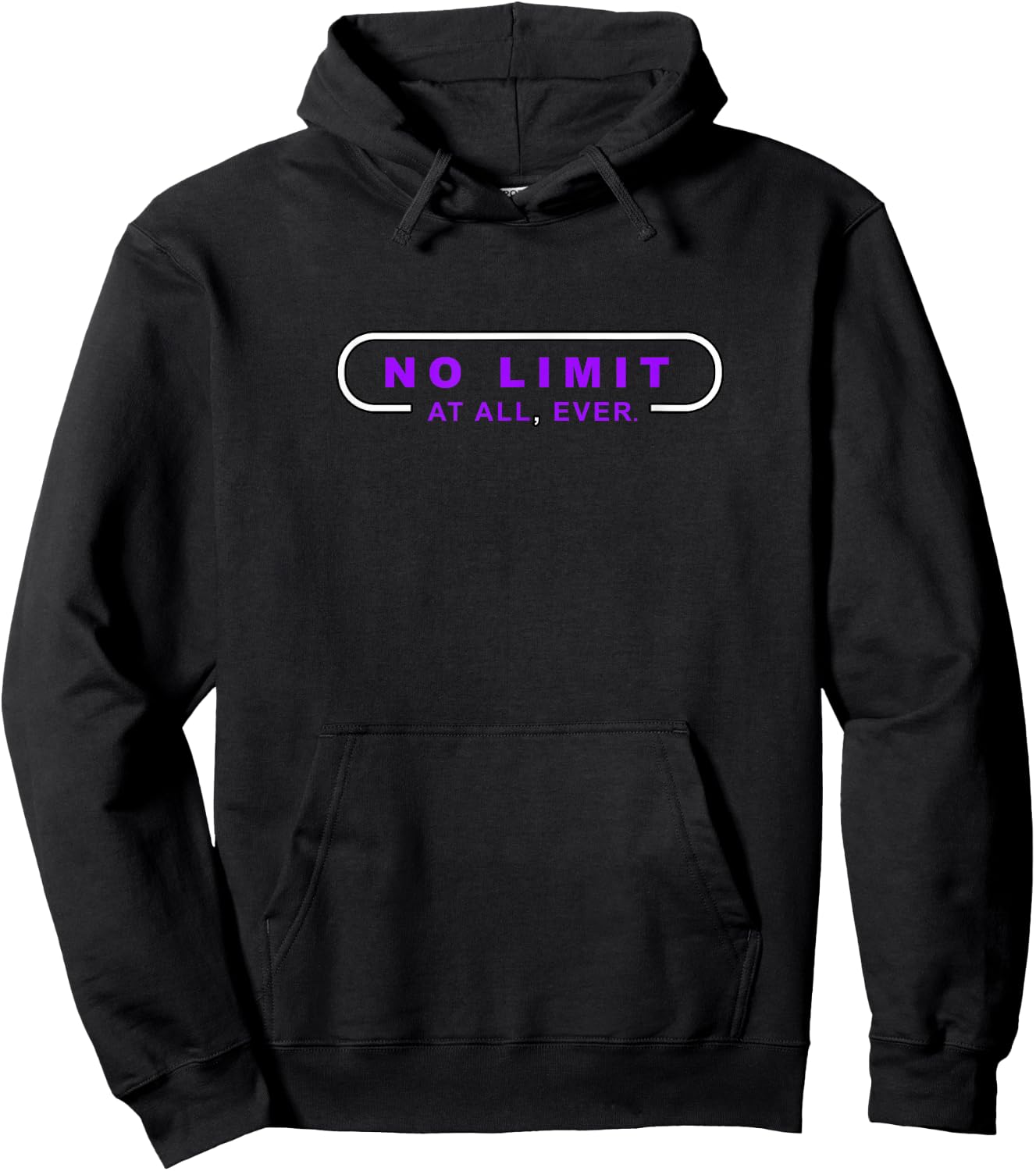 Purple Color Limit Not Found Purple Graphic Hoodie - Hoodie | Black