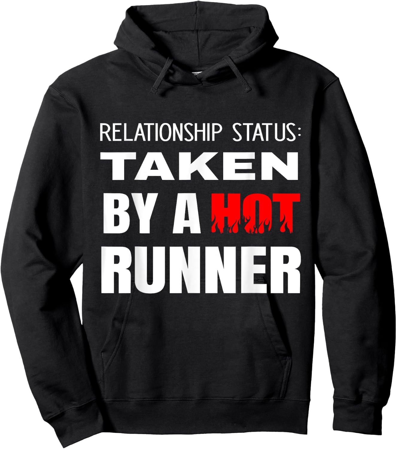 Relationship Status: Taken By A Hot Runner Running Boyfriend Hoodie - Hoodie | Black