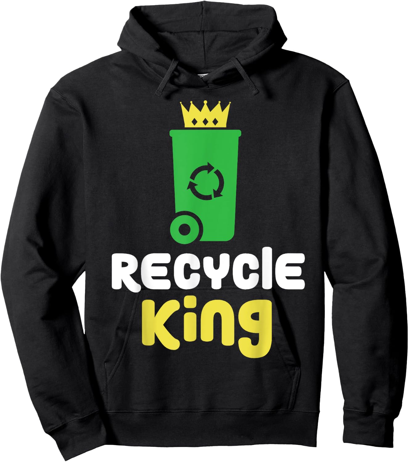Recycle King Environment Teacher Boys School Shirt Gift Hoodie - Hoodie | Black