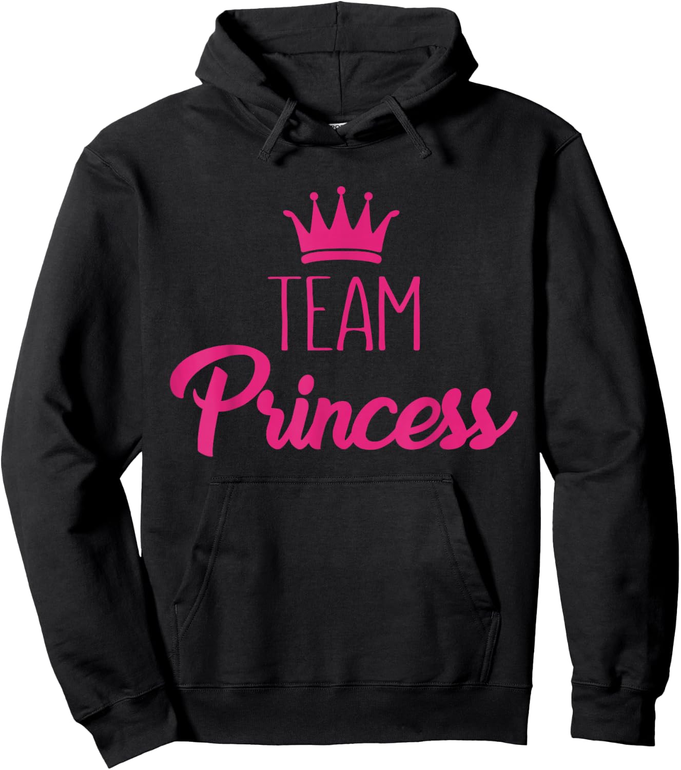 Team Princess Gender Reveal , black Hoodie - Hoodie | Black
