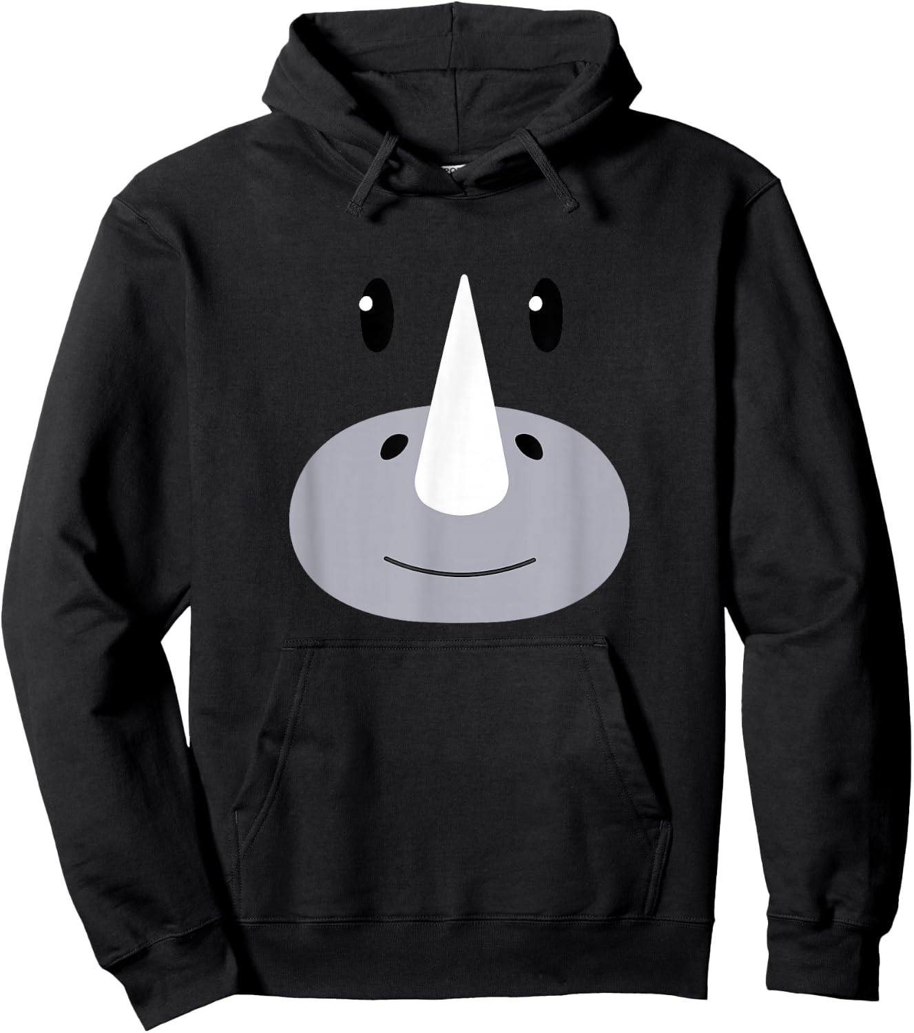 Rhino Face Halloween Costume Adult Kids Toddler Baby 5T 4T Hoodie - Hoodie | Black