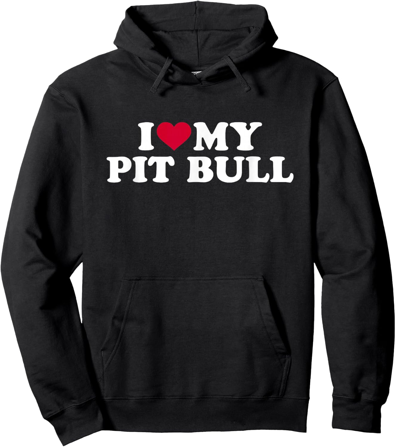 I love my Pit bull Hoodie - Hoodie | Black