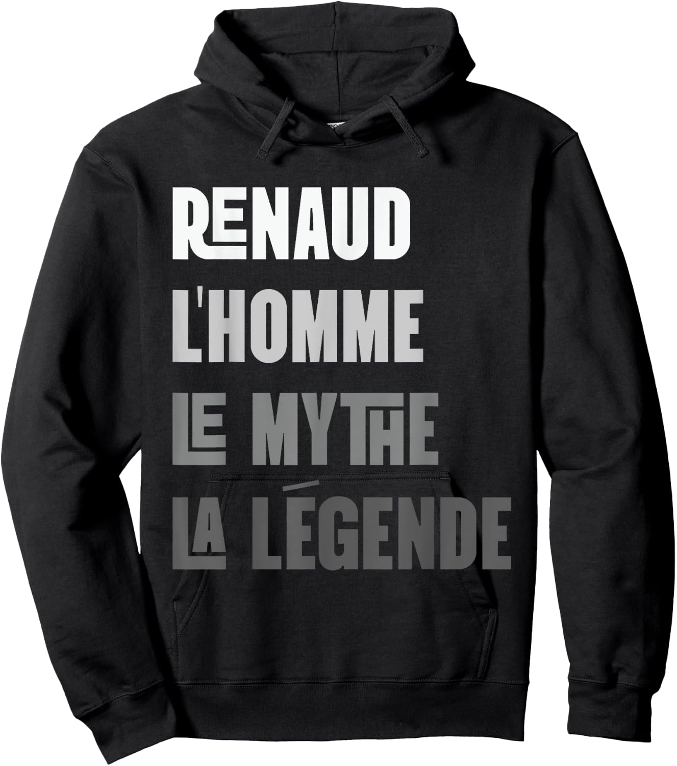 Renaud Men's Myth Legend Gift Renaud Hoodie - Hoodie | Black