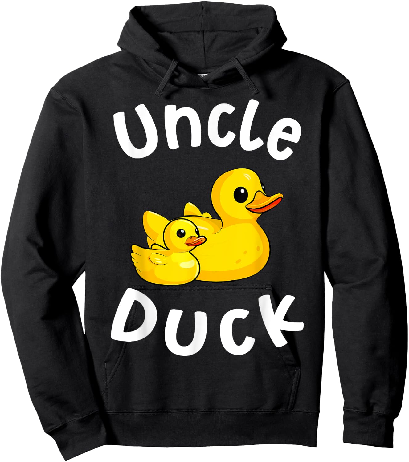 Uncle Duck Birthday Rubber Duck Kids Family Matching Hoodie - Hoodie | Black