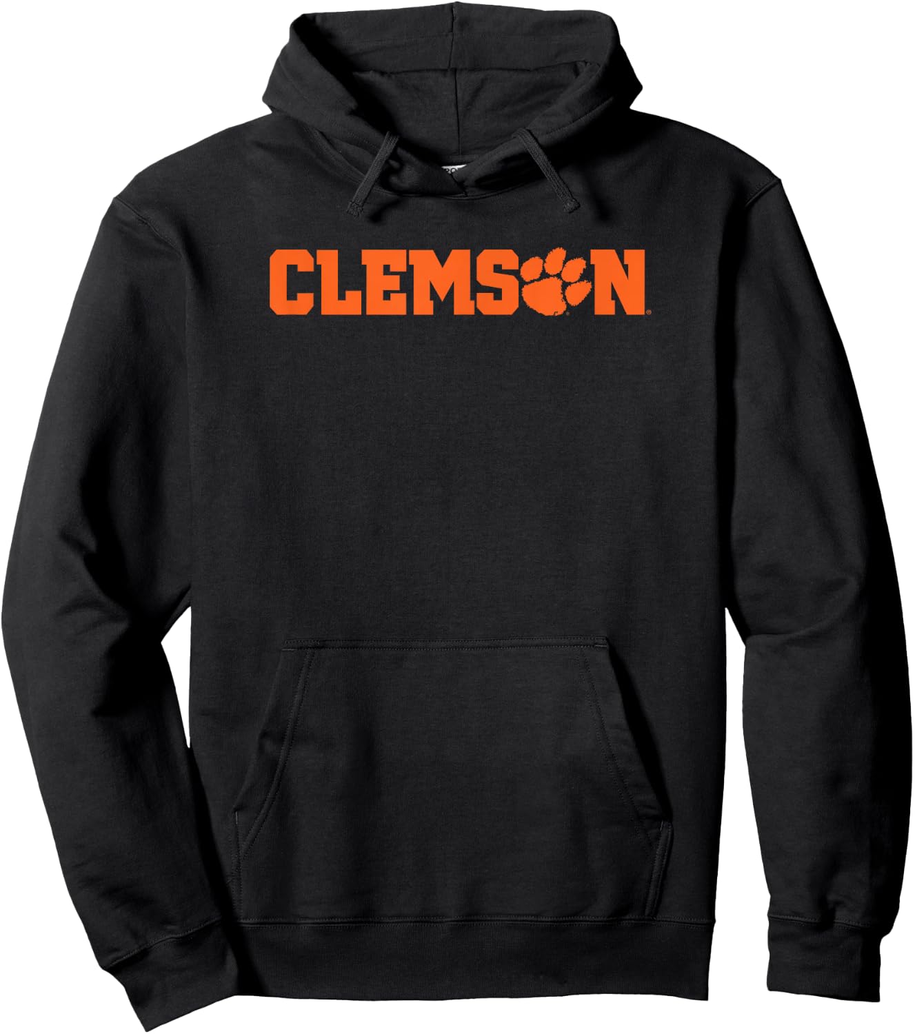Elite Authentics -Adults Black Small Classic Fit Clemson Tigers Classic Paw Officially Licensed Hoodie - Hoodie | Black