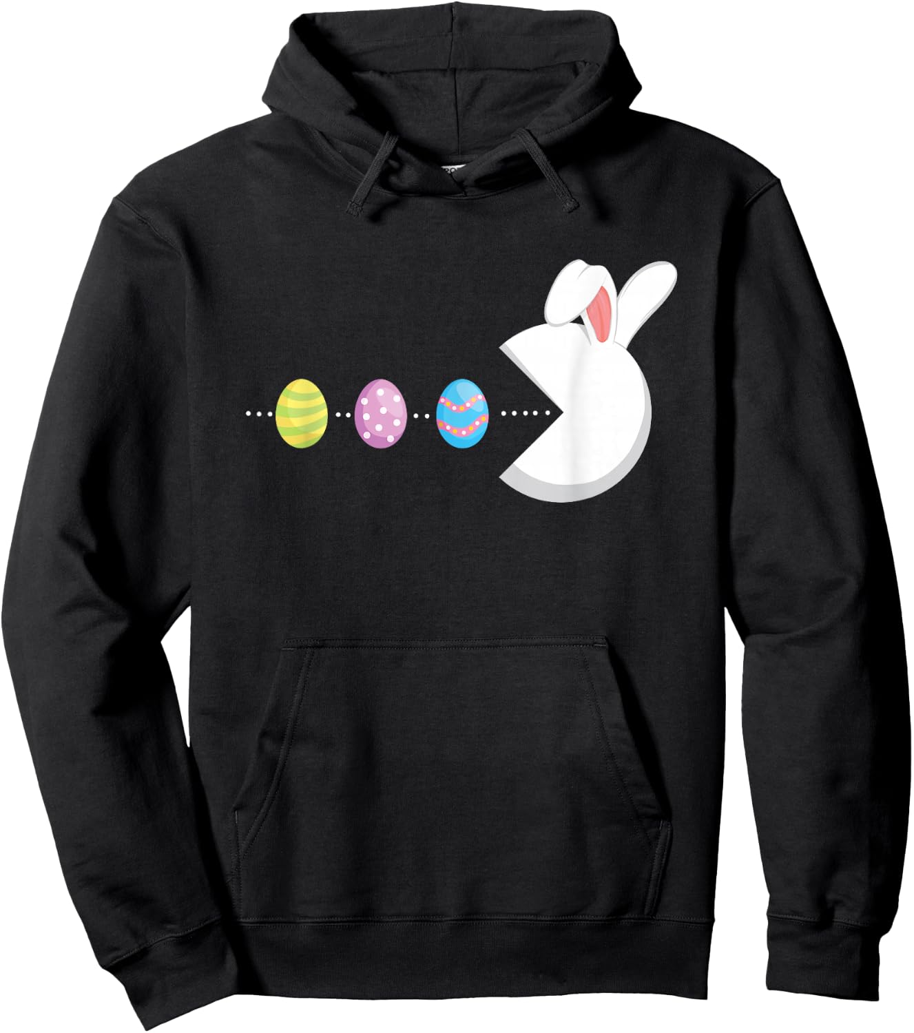 Bunny Easter Egg Gamer - Colorful Eggs Gaming Game Hoodie - Hoodie | Black