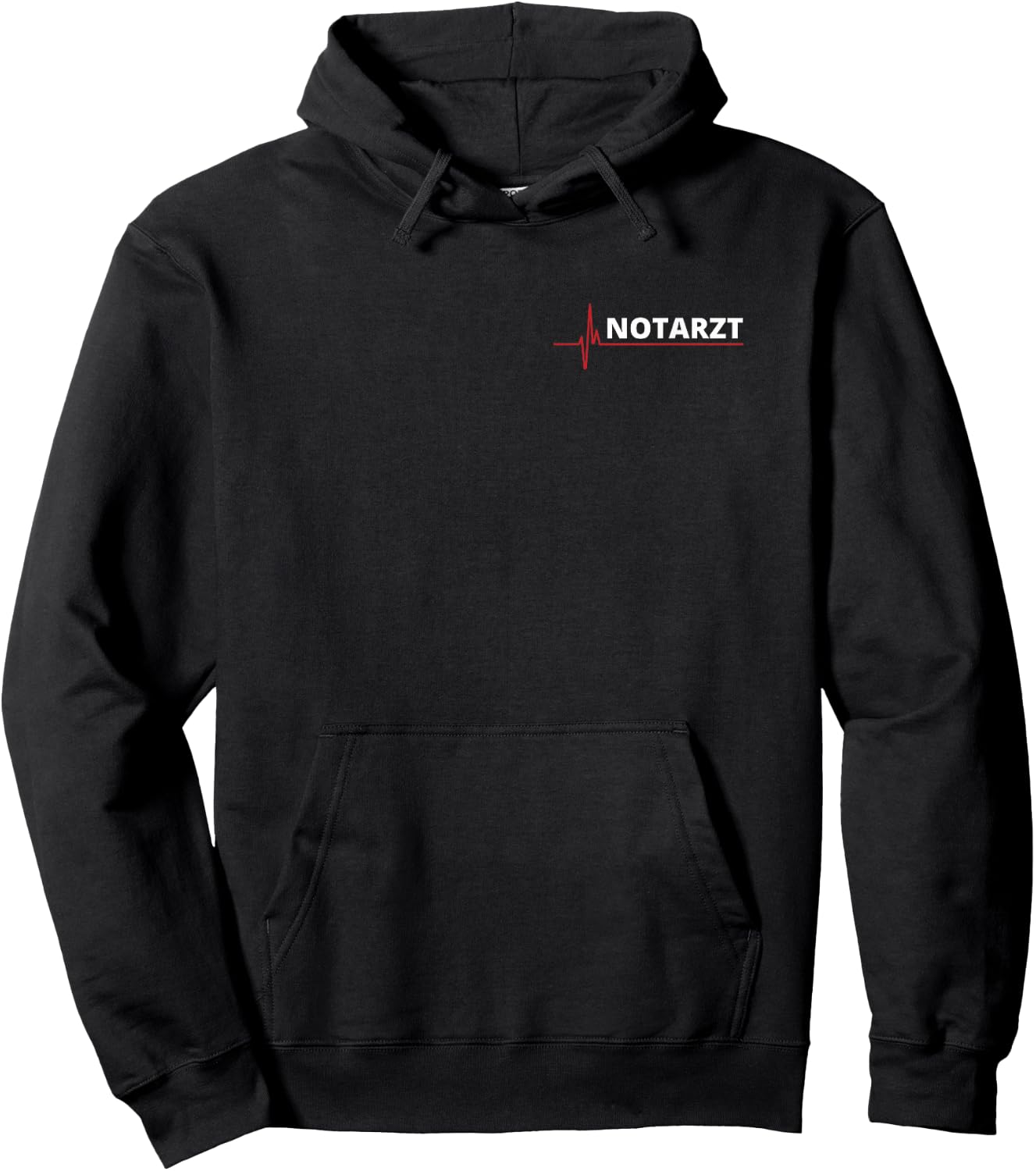 Emergency Doctor ECG Heartbeat Heart Line Cool Emergency Doctor Hoodie - Hoodie | Black