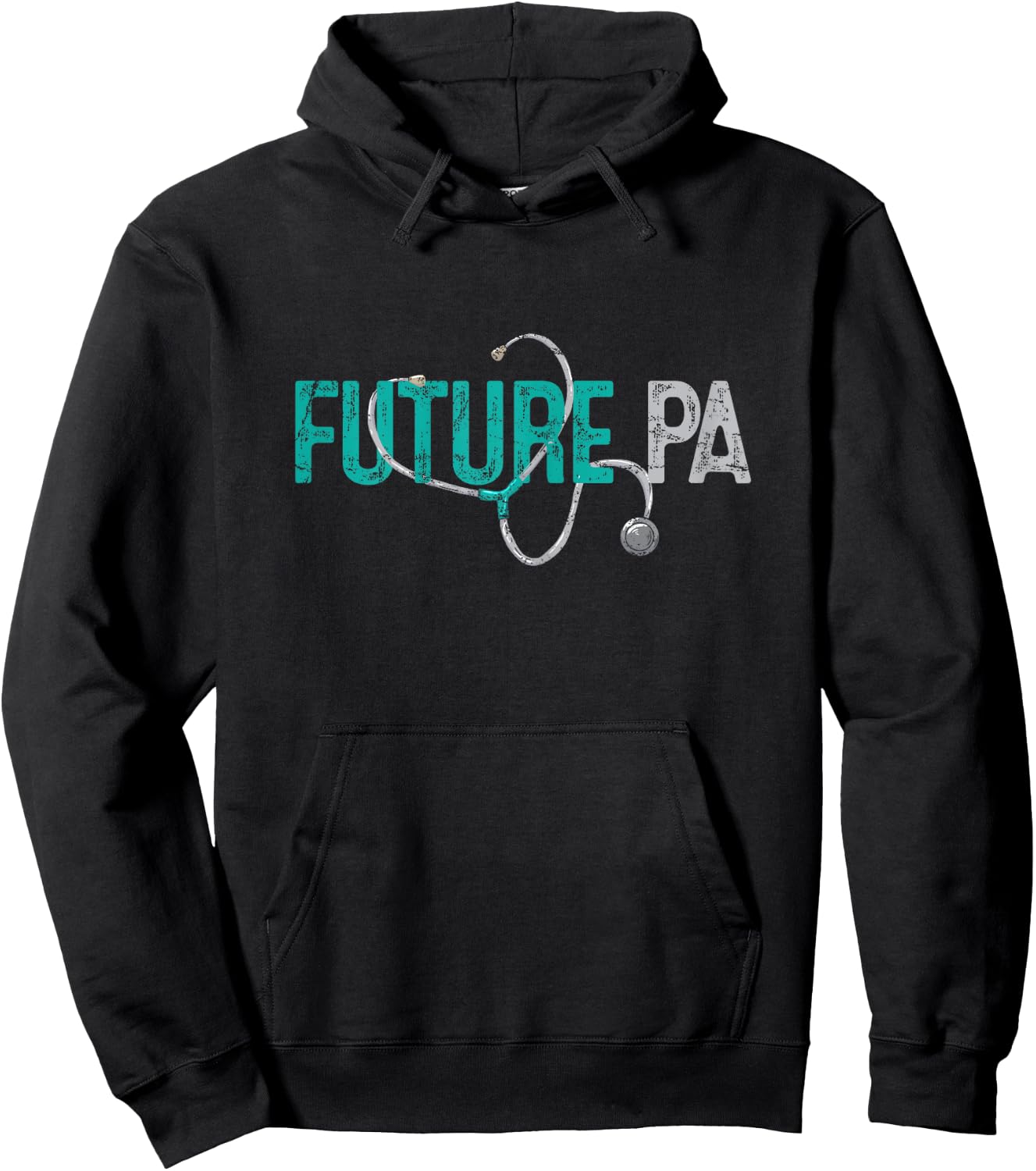 Future PA Physician Assistant Student Vintage Hoodie - Hoodie | Black