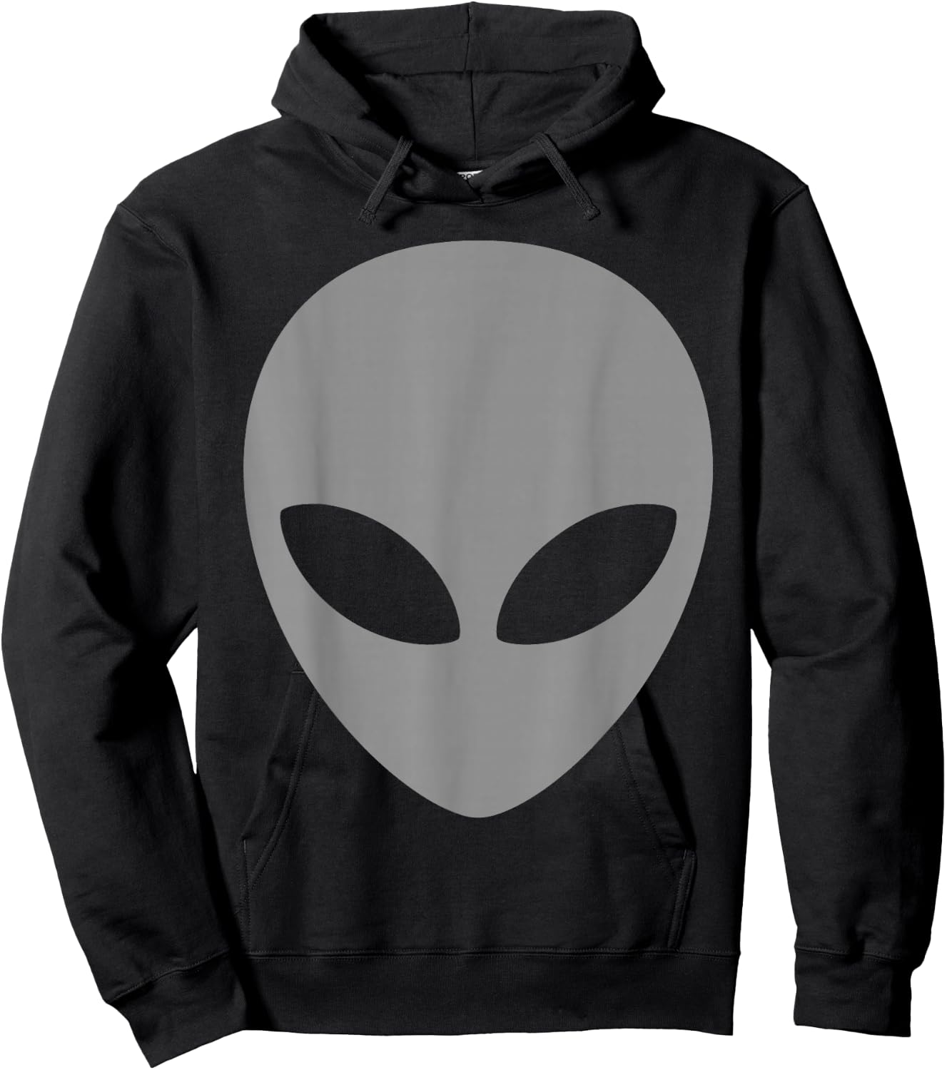 Grey Alien T Shirt Scary Grey Alien Head Shirt Hoodie - Hoodie | Black