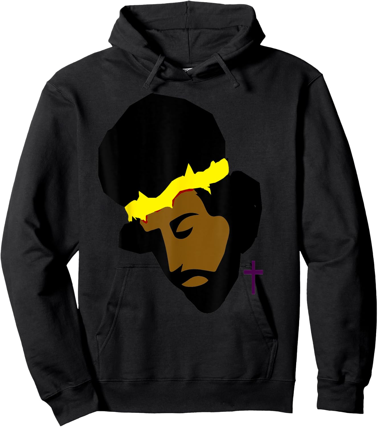AFRICAN AMERICAN JESUS SHIRT | Black Jesus Art Hoodie - Hoodie | Black