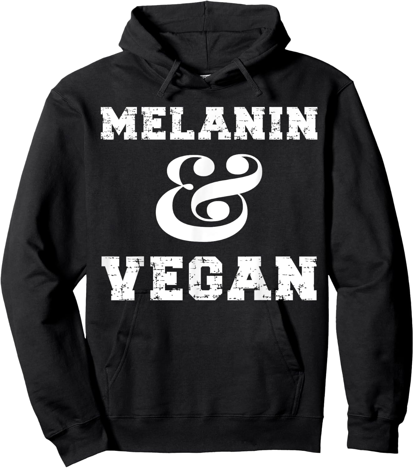 Melanin And Vegan Black African American Vegan Women Hoodie - Hoodie | Black