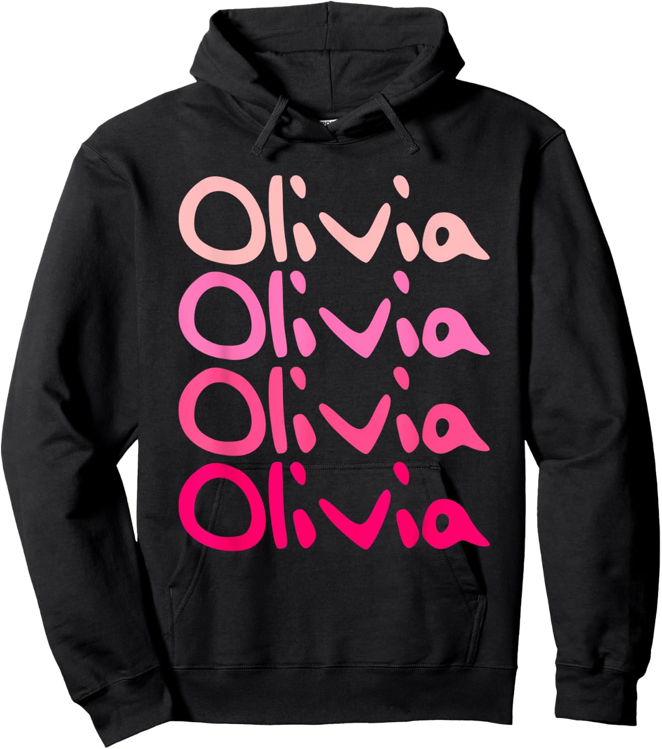 Olivia First Name-d Boy Girl Baby Birth-day Hoodie - Hoodie | Black