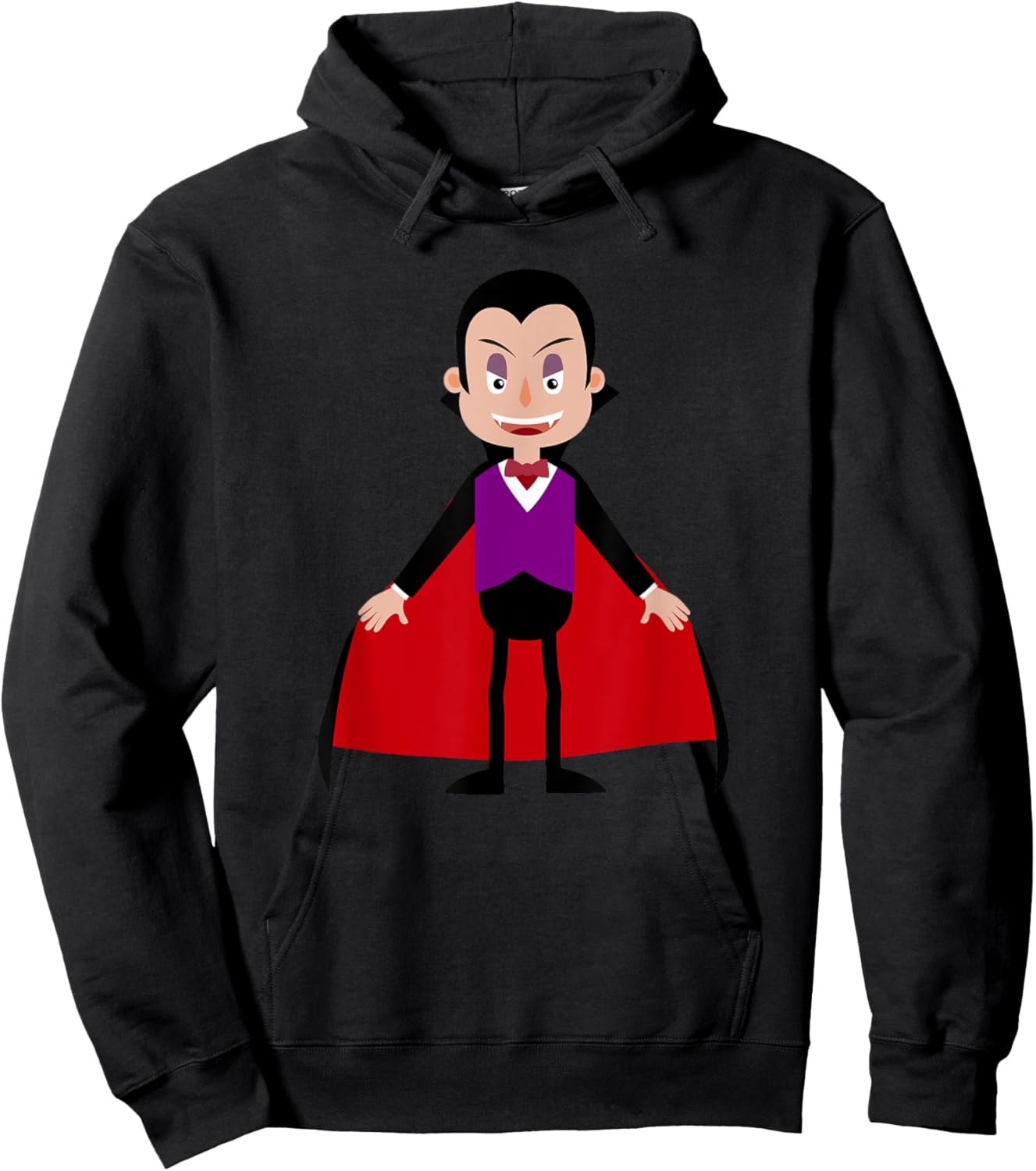 Halloween Vampire Print Graphic T Shirt Kids Boys Girls Hoodie - Hoodie | Black